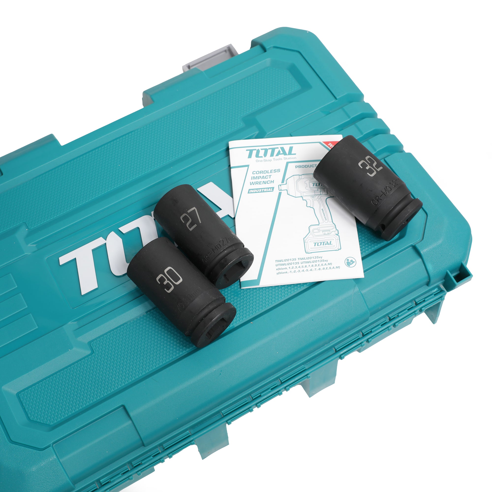 Total Li-Ion 20V Cordless Impact Wrench (with 2 x Batteries & Charger) - TIWLI20135E