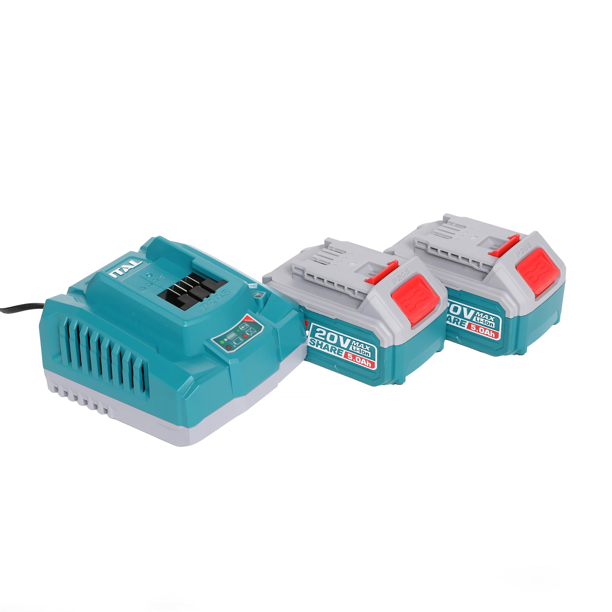 Total Li-Ion 20V Cordless Impact Wrench (with 2 x Batteries & Charger) - TIWLI20135E