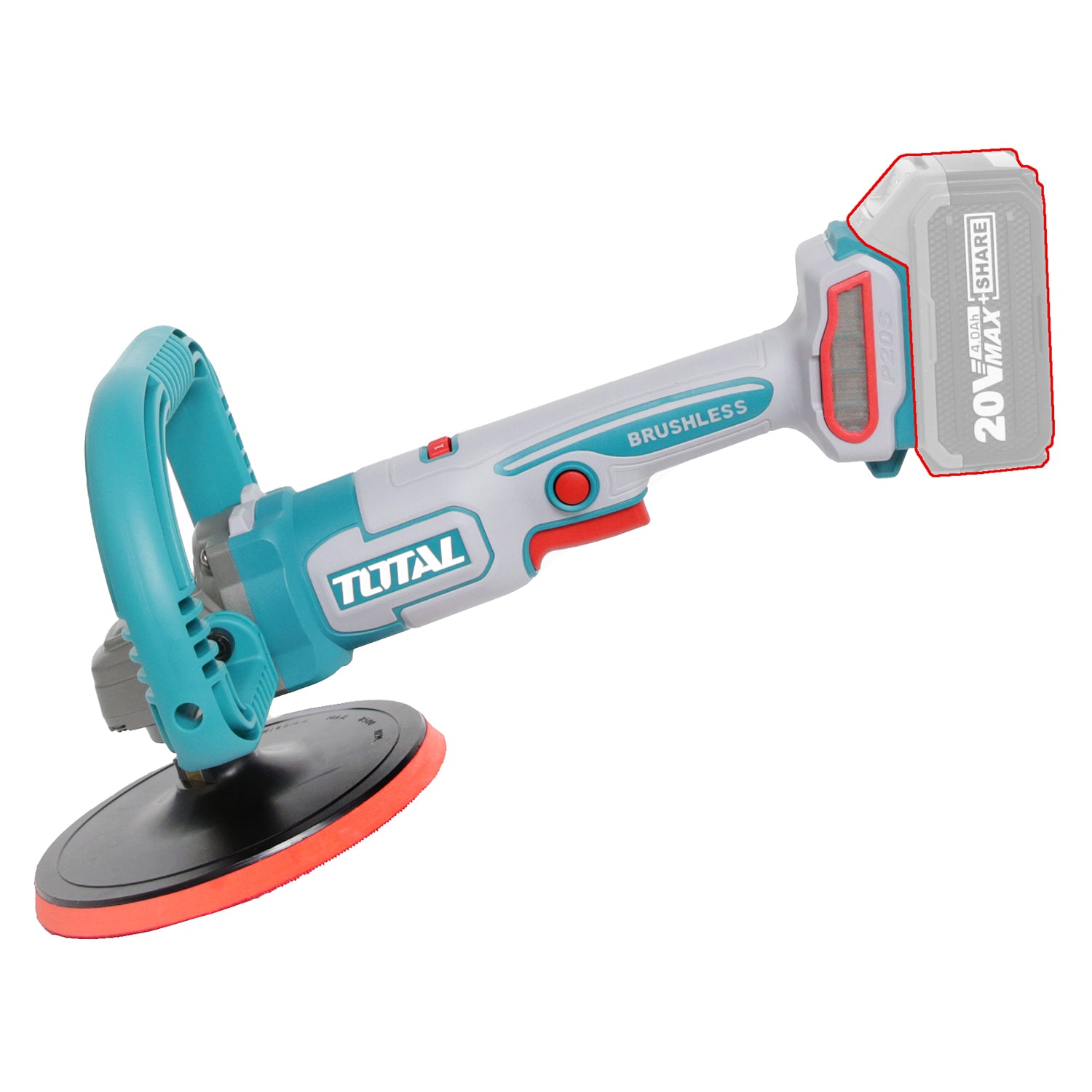 Total Li-Ion 20V Cordless Polisher (Battery Not Included) - TAPLI2018