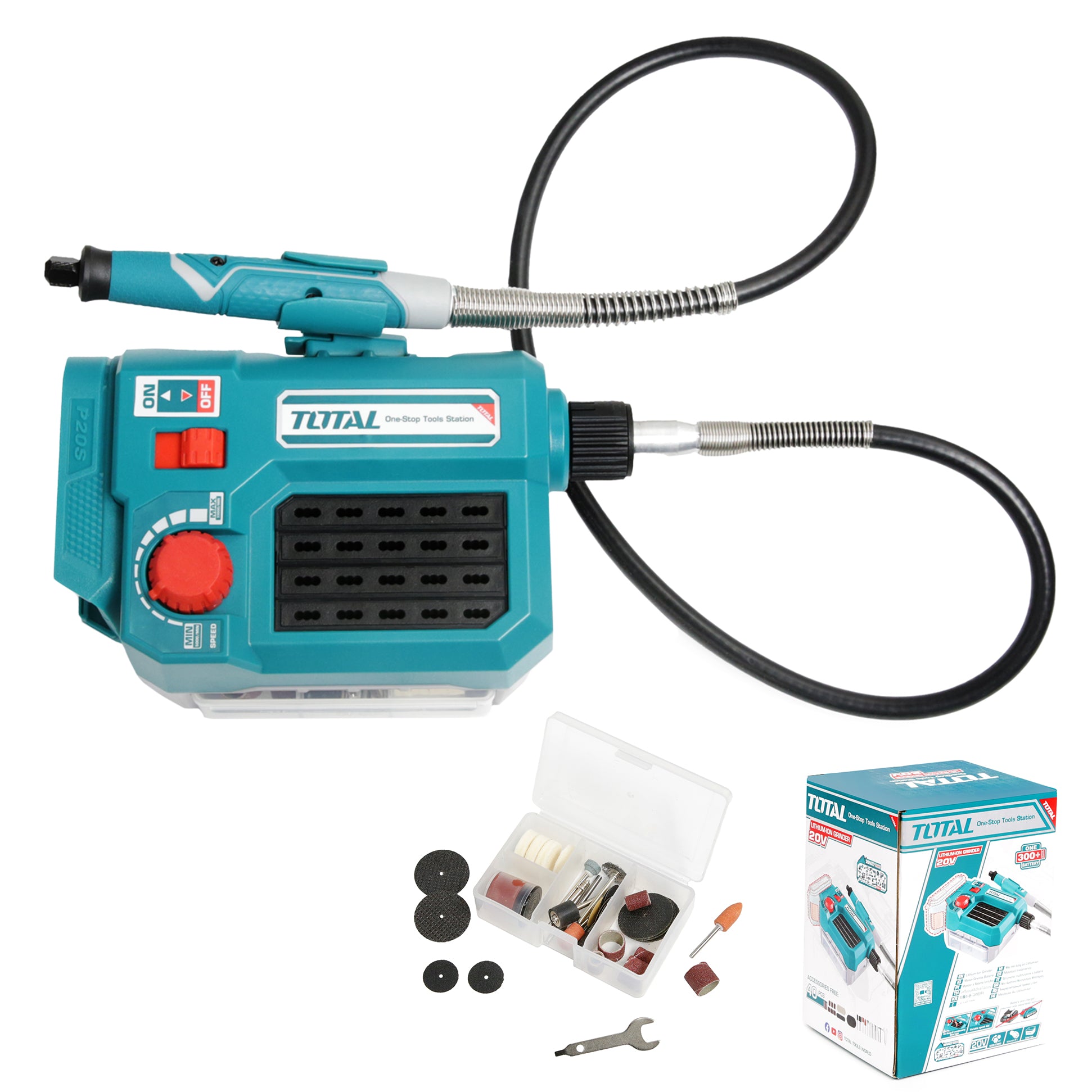 Total Li-Ion 20V Grinder (Battery not included) - TMGLI2001