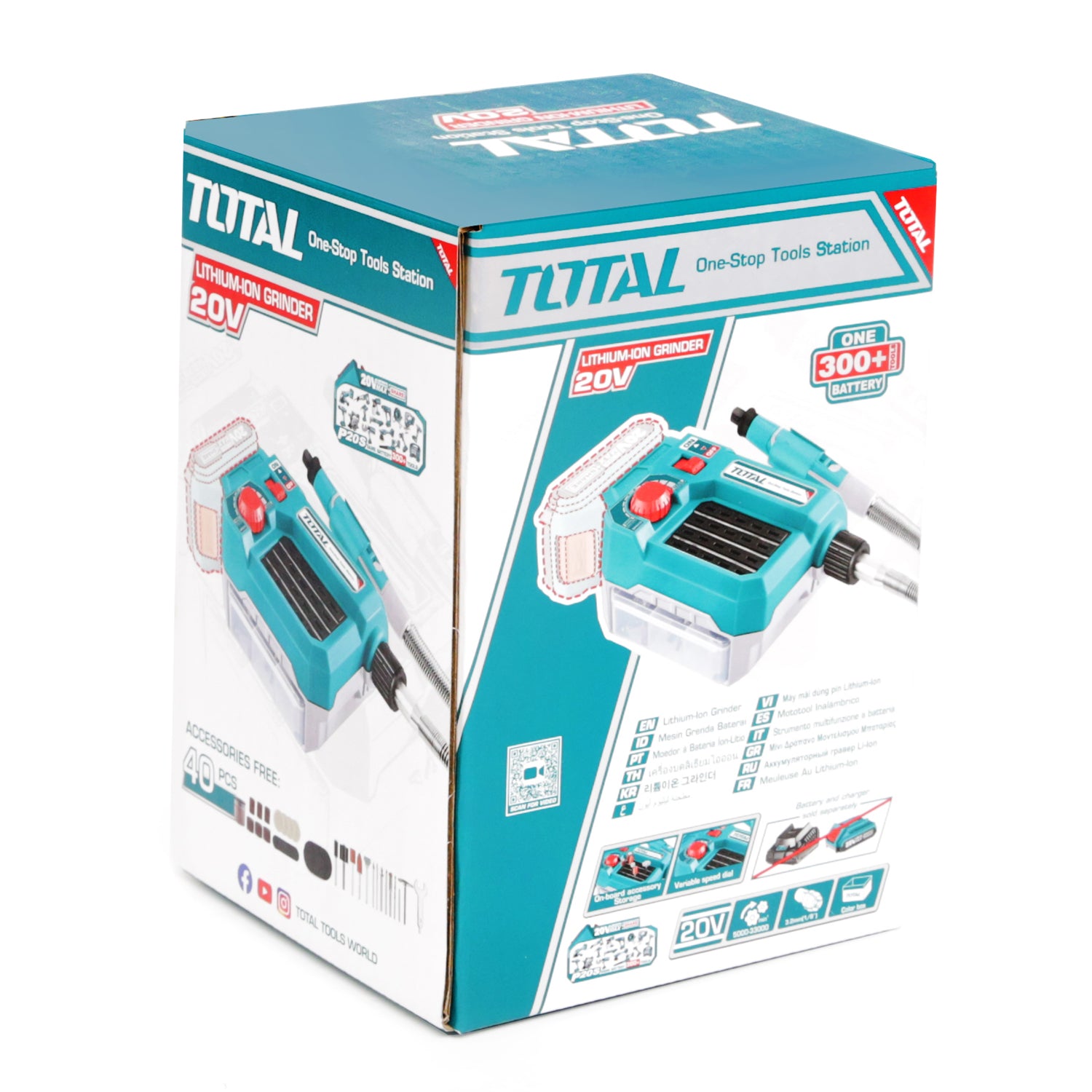 Total Li-Ion 20V Grinder (Battery not included) - TMGLI2001