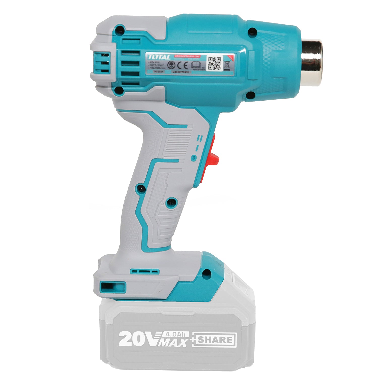 Total Li-Ion 20V Heat Gun - (Battery Not Included) - TBLI2002