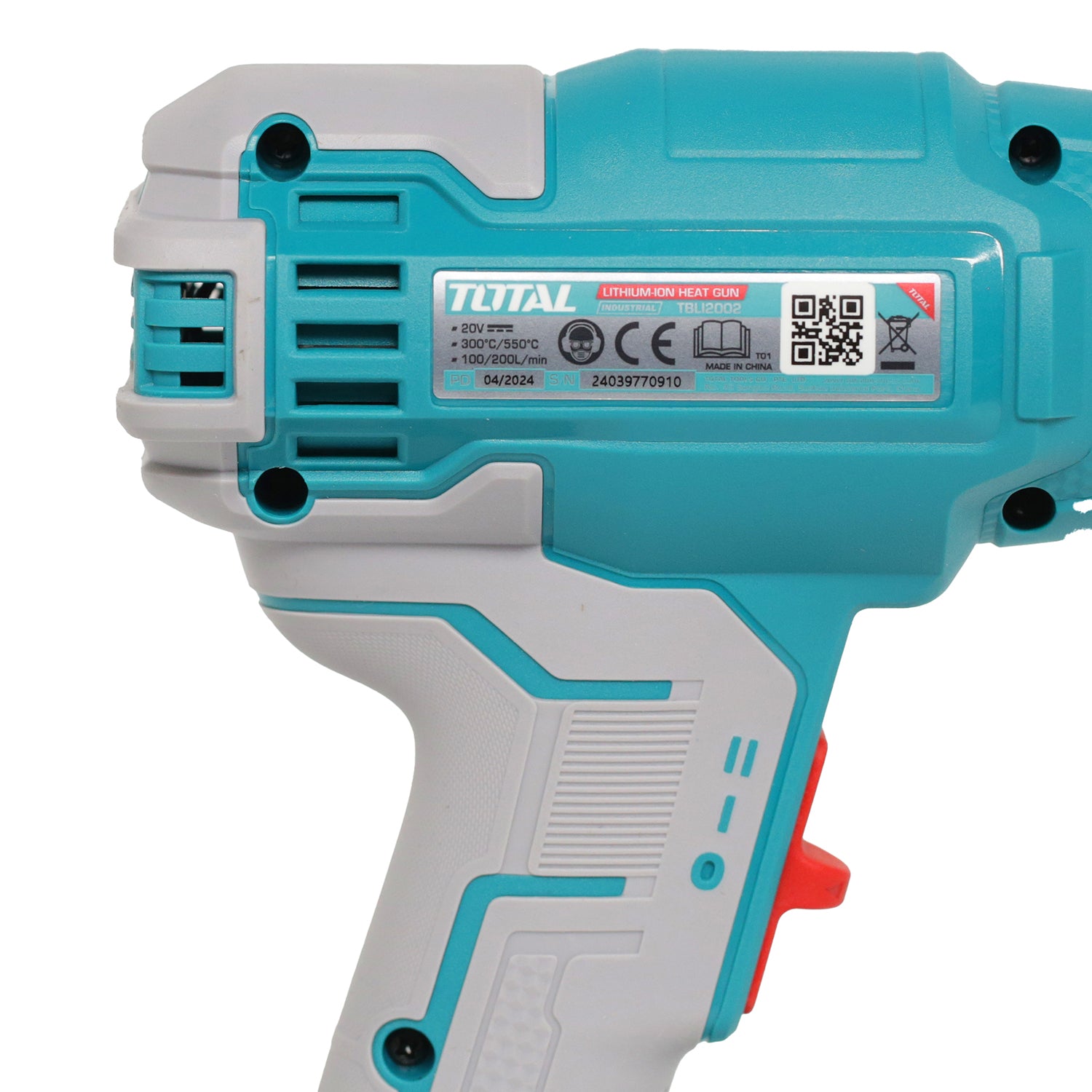 Total Li-Ion 20V Heat Gun - (Battery Not Included) - TBLI2002