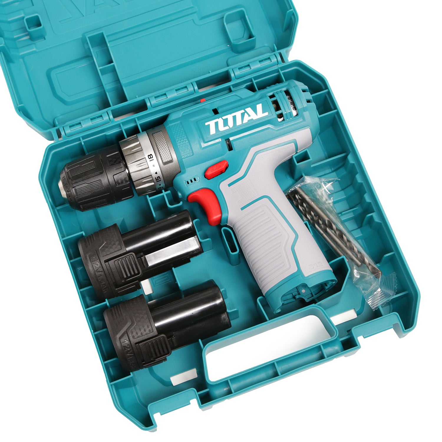 Total Li-Ion 12V Impact Drill (with 2 x Batteries) - TIDLI12202E
