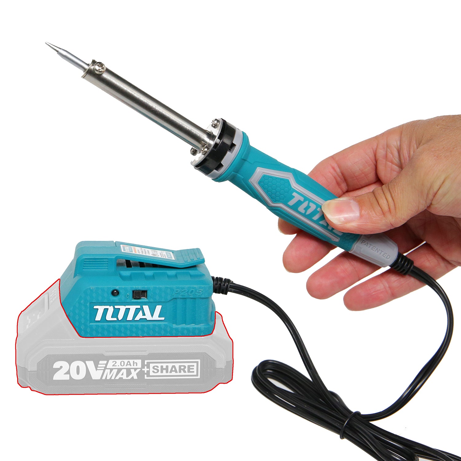 Total Li-Ion 20V Soldering Iron 40W (Battery not included) - TSILI2001