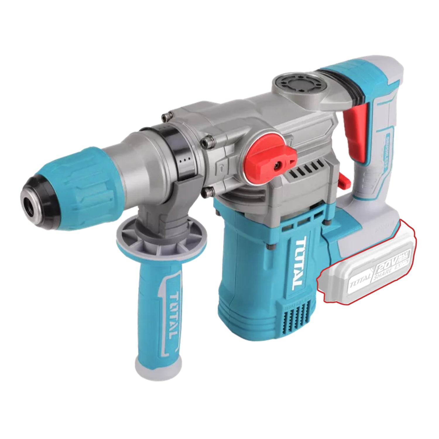 Total Li-Ion 20V Rotary Hammer SDS Plus (Battery not included) - TRHLI20288