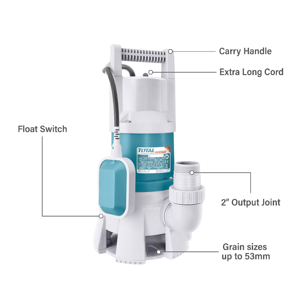 Total Submersible Water Pump 1000W 1.4HP - TWP810001