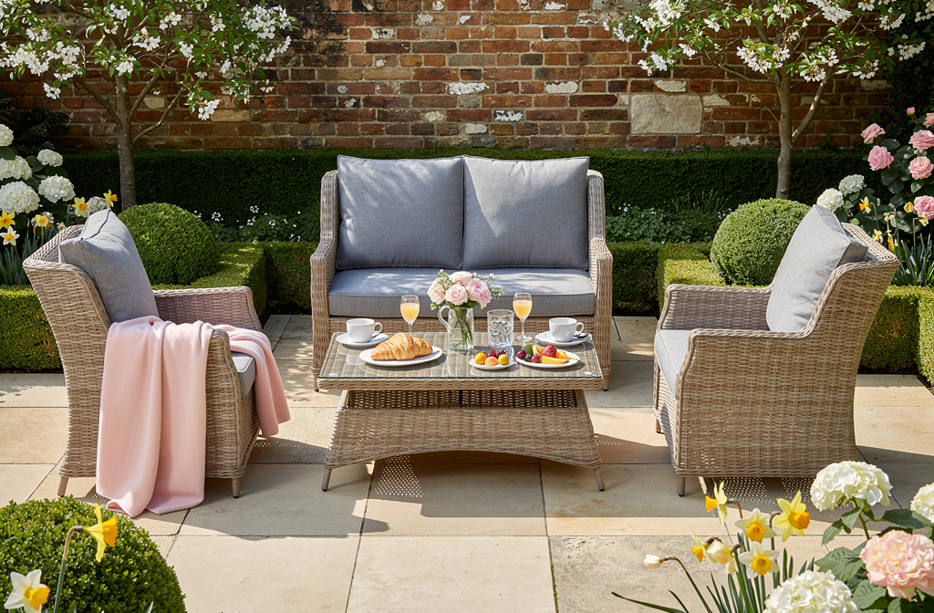 Trieste Wingback Lounge Set - 4 seater