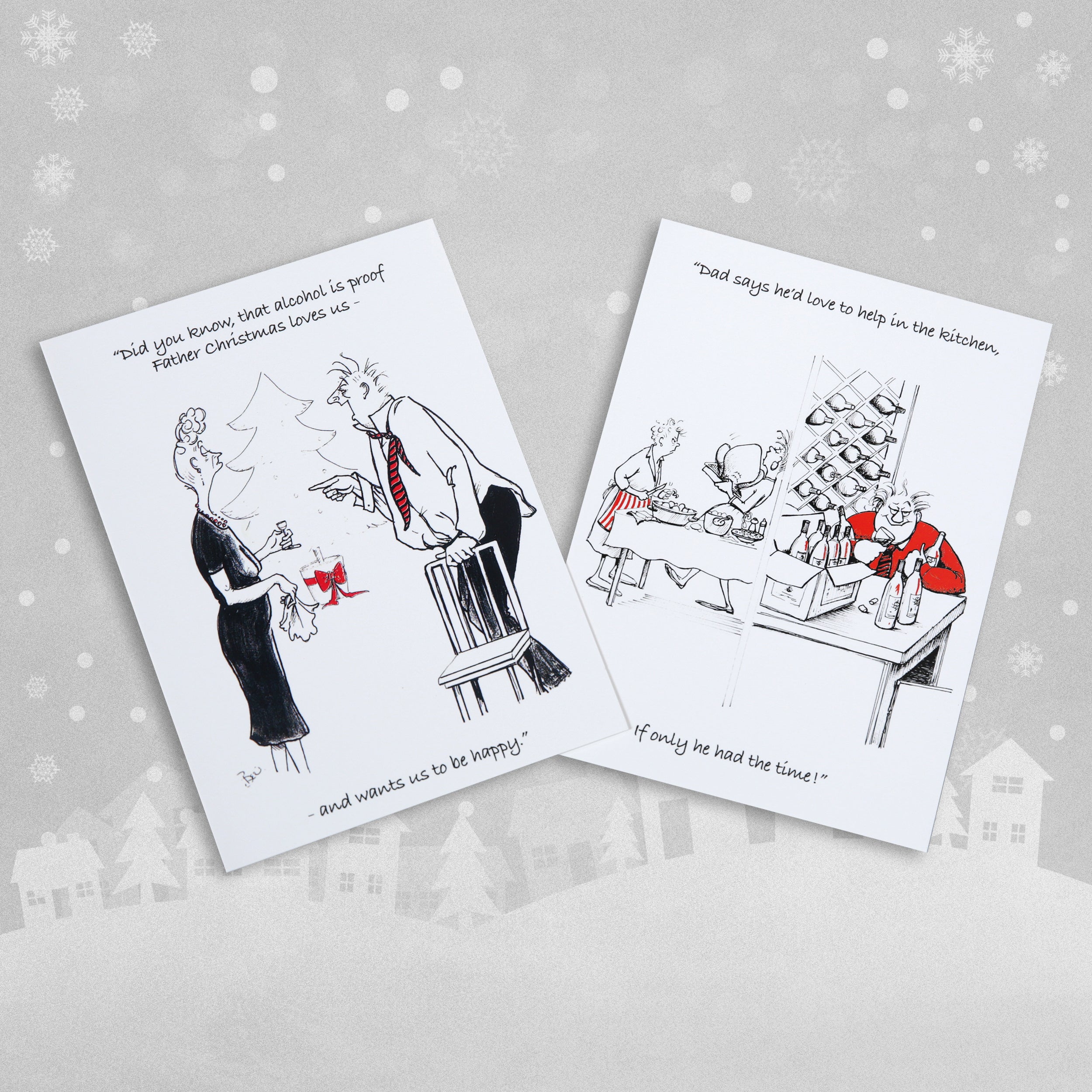 10 Humorous Christmas Cards - 'Alcohol'