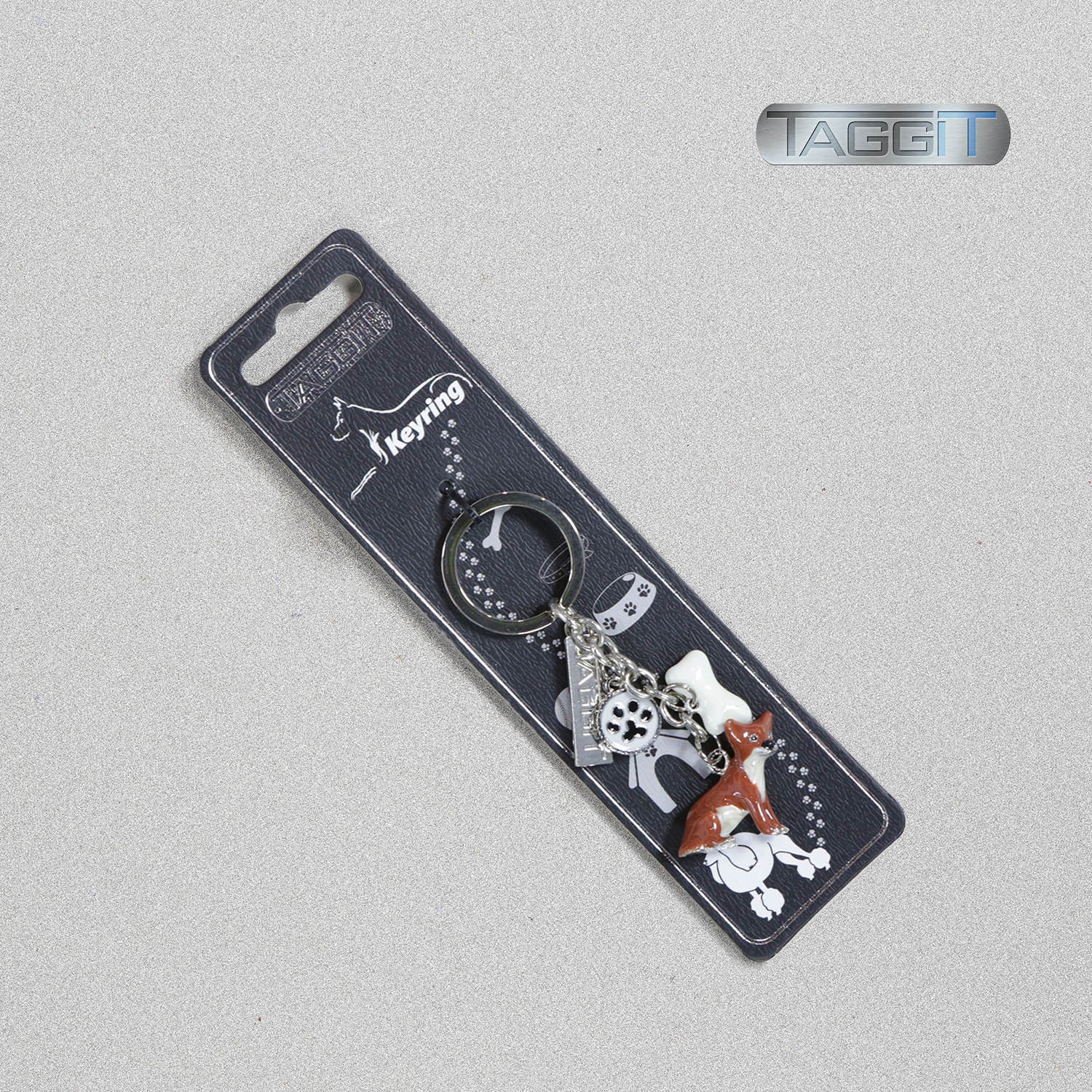 Taggit Enamel Dog Breed Keyring
