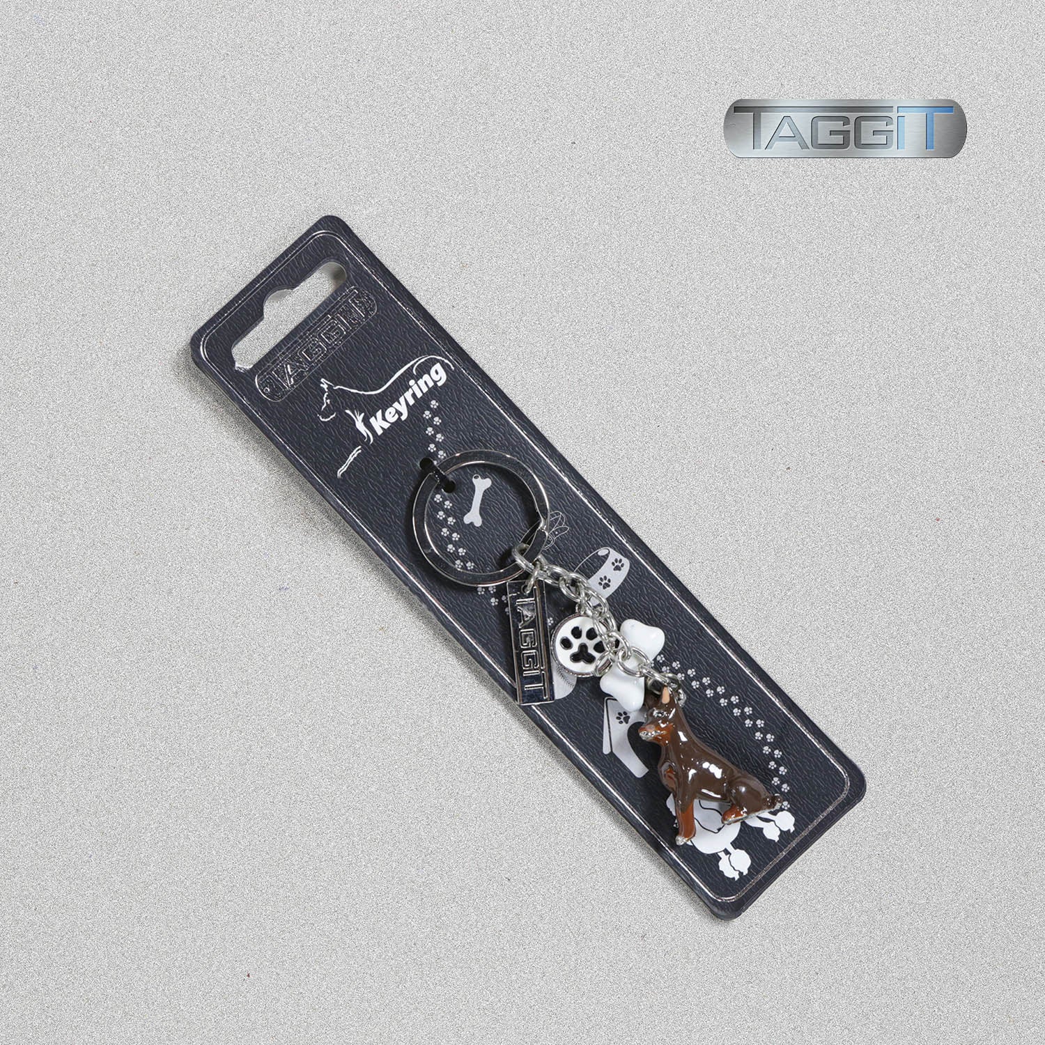 Taggit Enamel Dog Breed Keyring