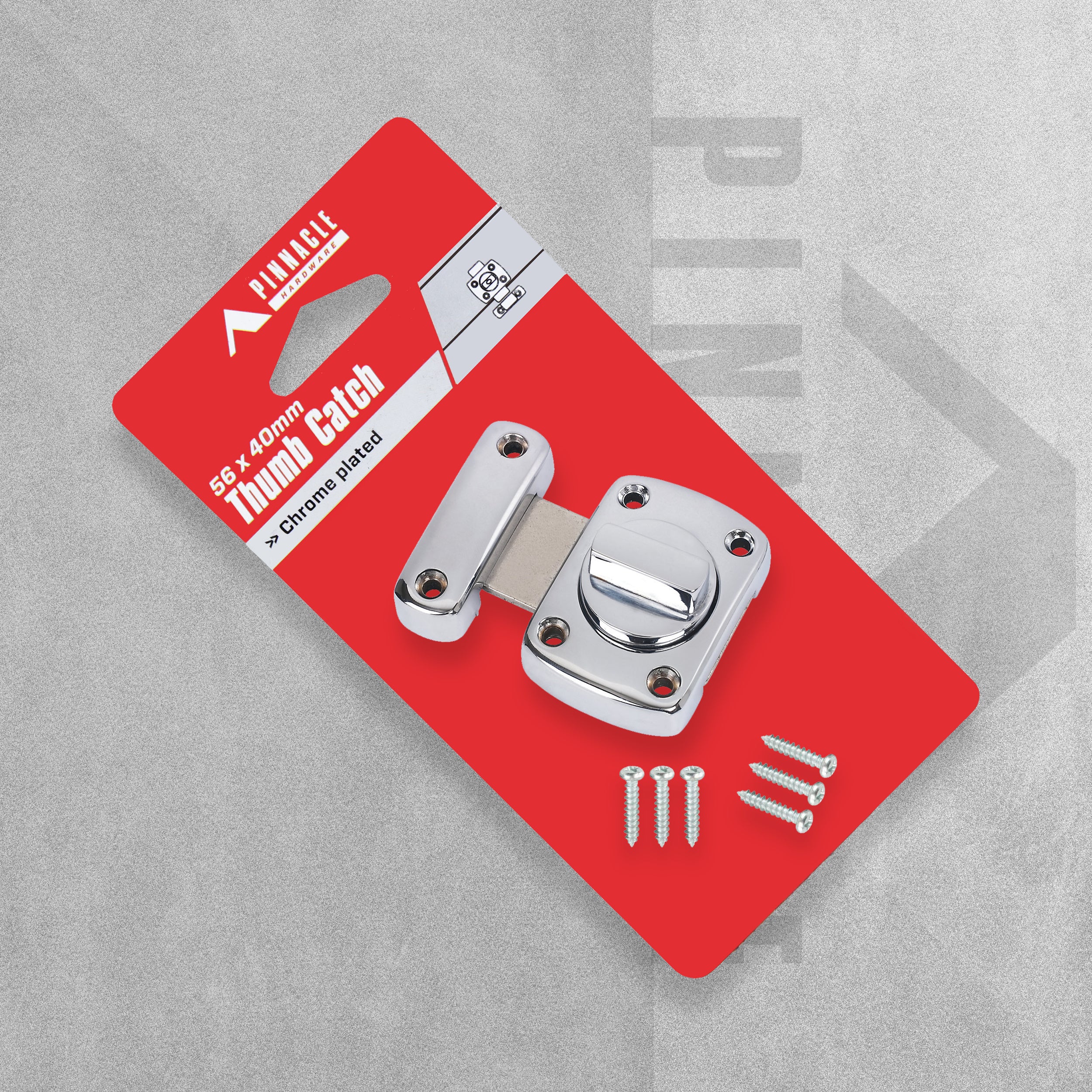 Sandleford Pinnacle Hardware - Thumb Catch Chrome Plated 56 x 40mm