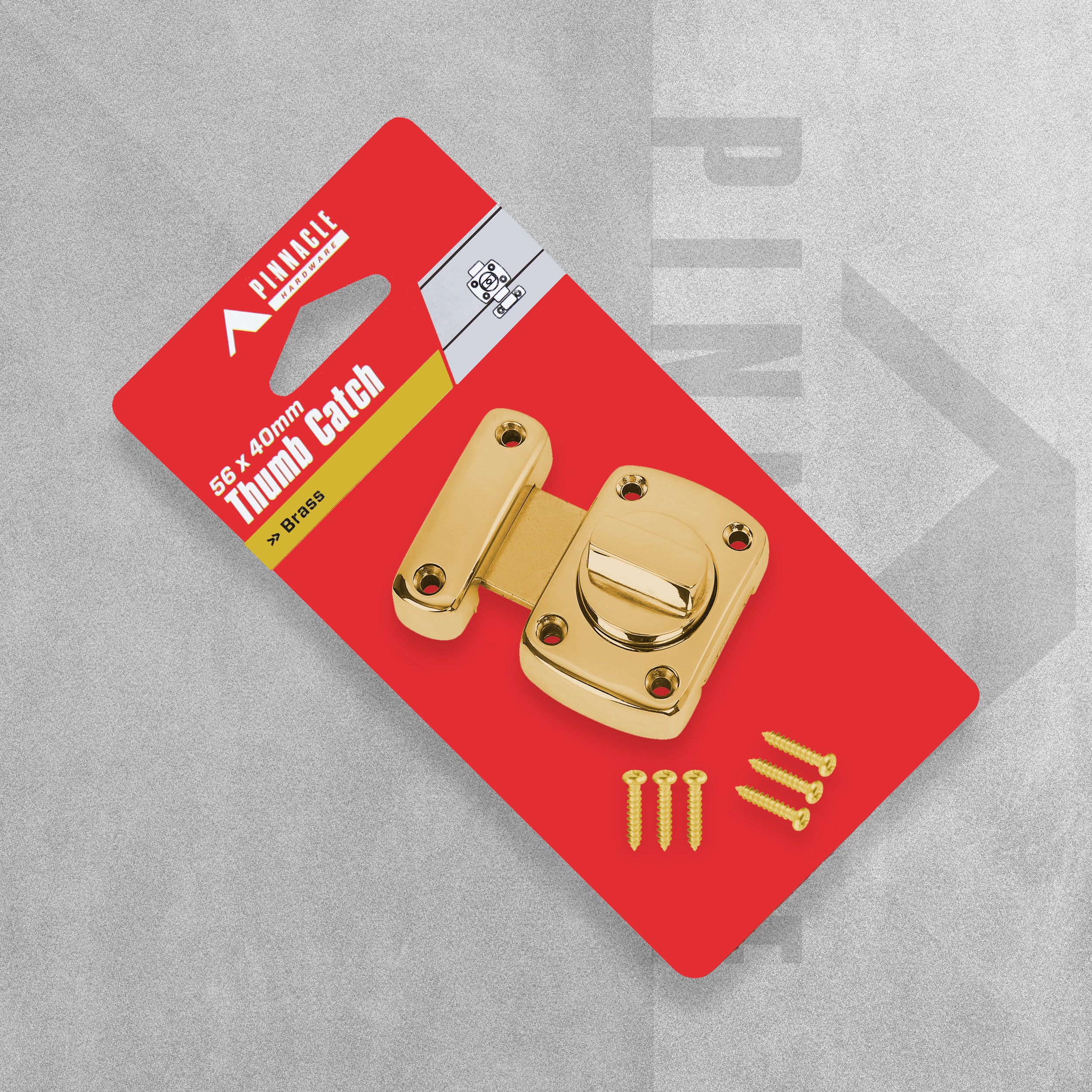 Sandleford Pinnacle Hardware - Thumb Catch Brass Plated 56 x 40mm