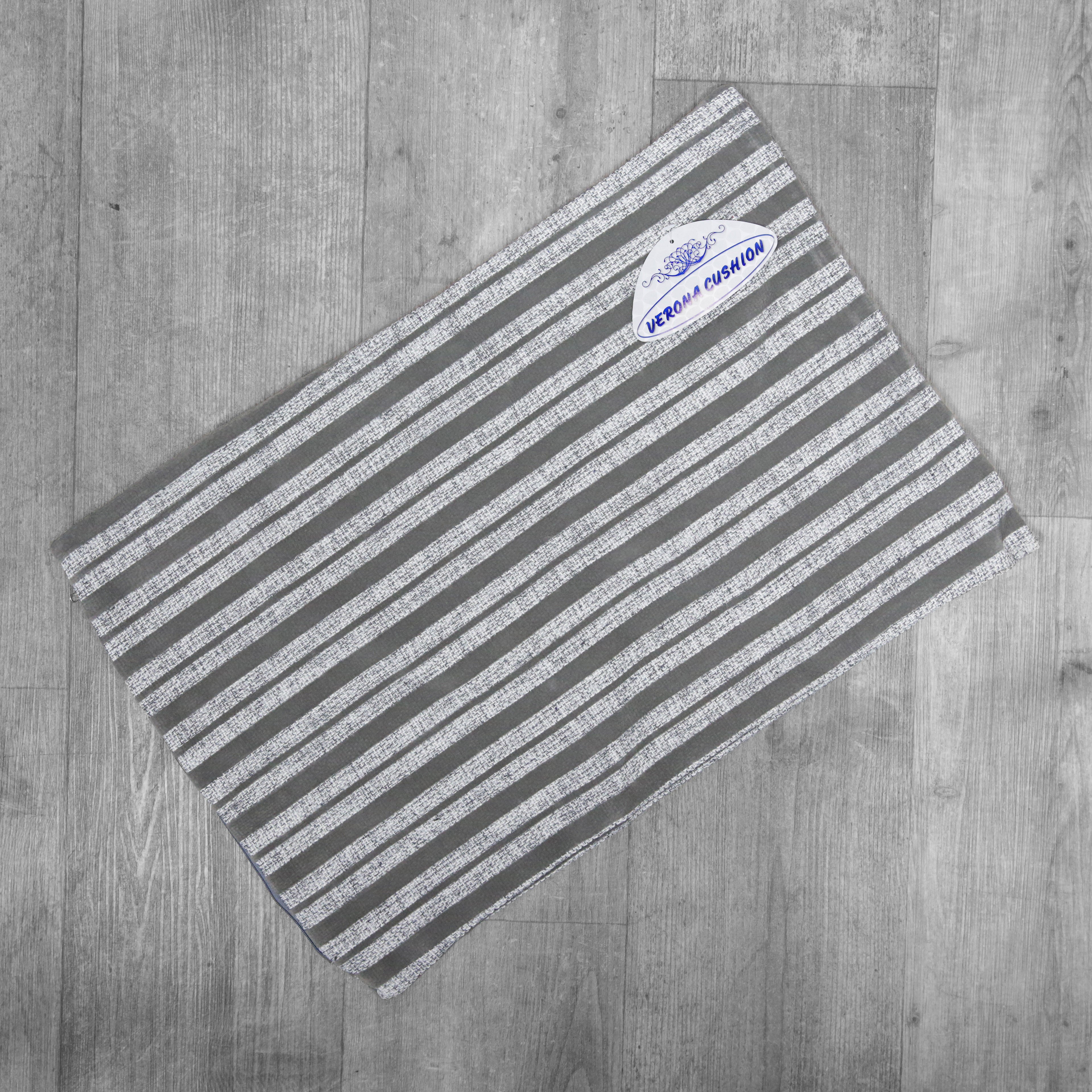 Verona Cushion Cover - Grey Stripes - 60 x 40cm