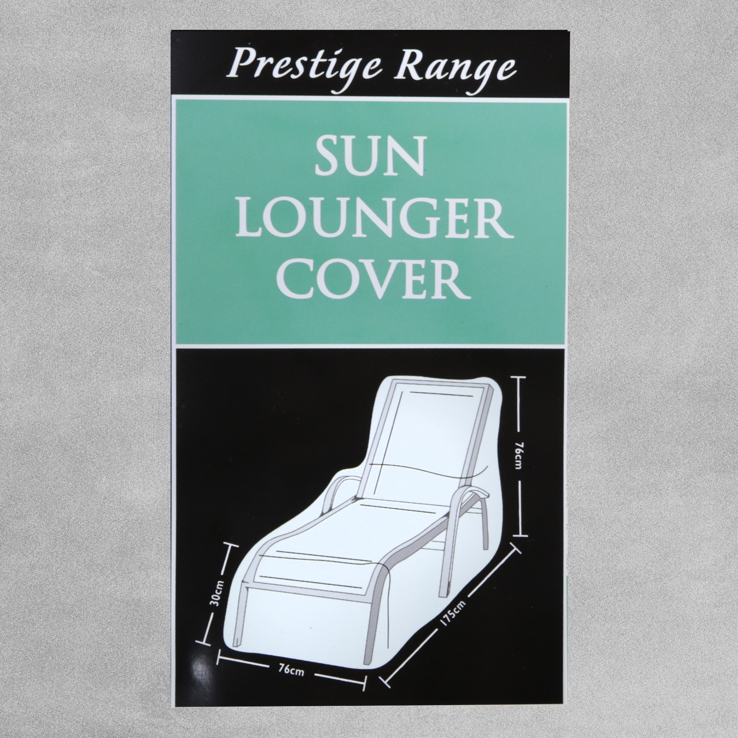 Tom Chambers Prestige Range Garden Covers - Sun Lounger Cover - Grey