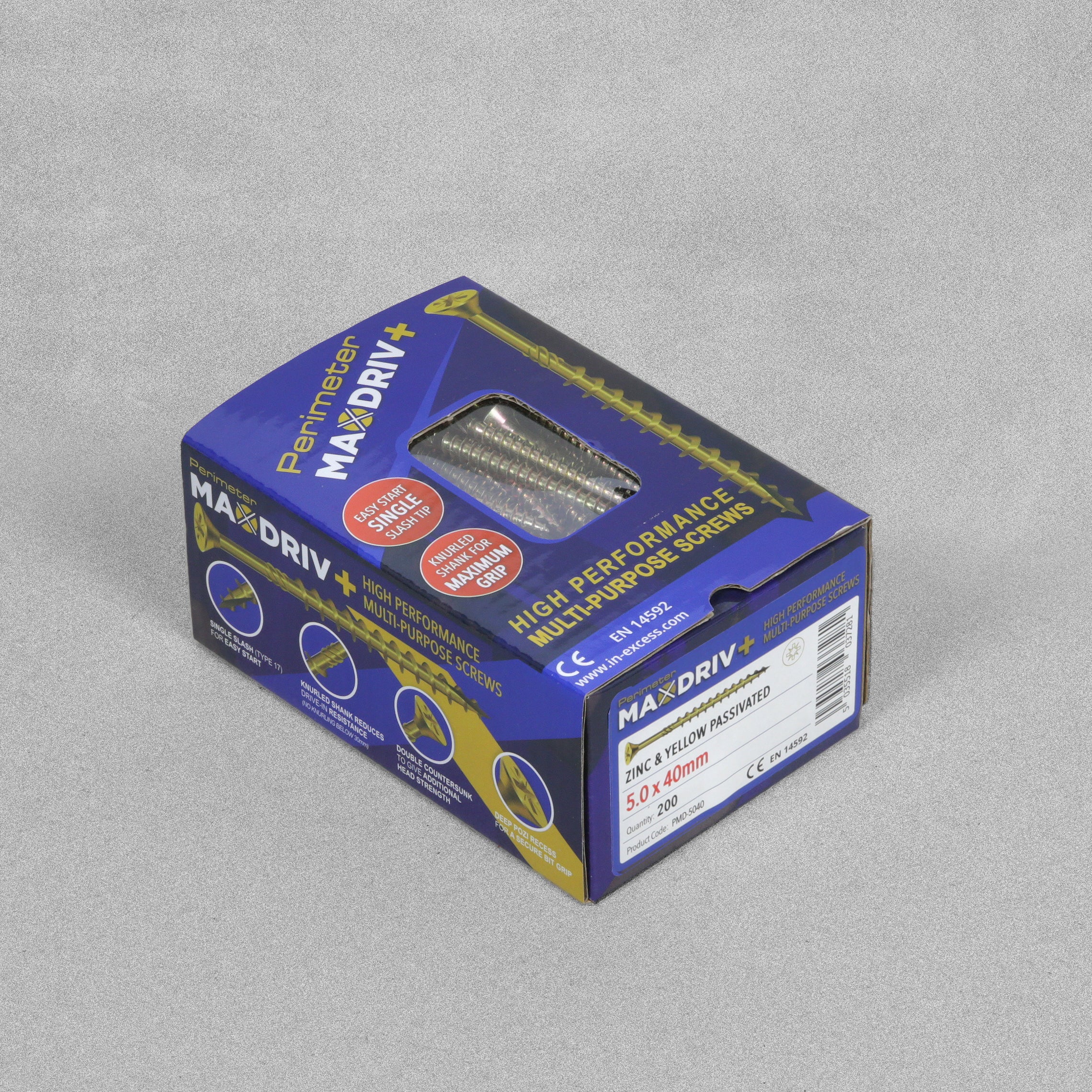 Perimeter MaxDriv Traditional Multi Purpose Screws 5.0 x 40mm - Pack of 200