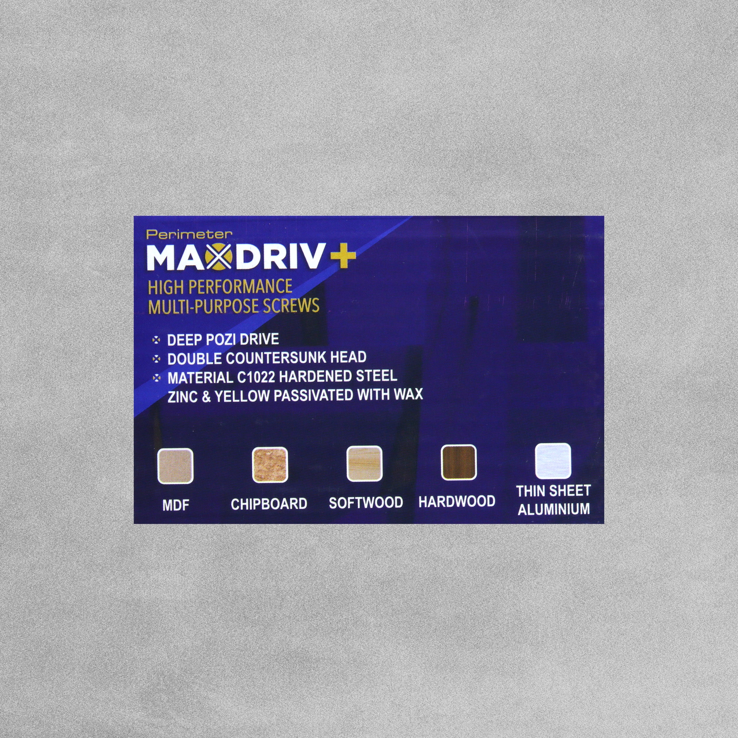 Perimeter MaxDriv Traditional Multi Purpose Screws 3.5 x 25mm - Pack of 200