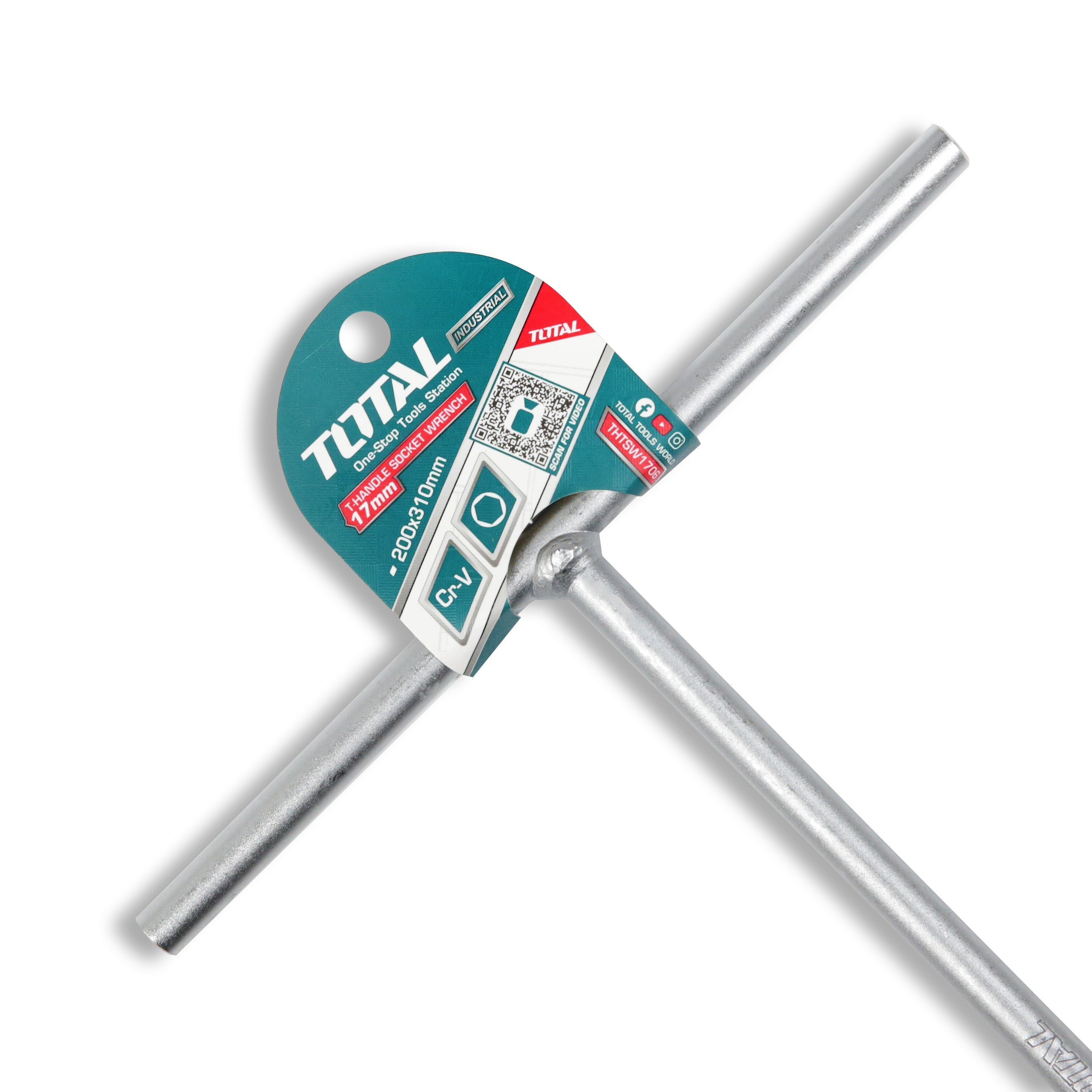 Total T Handle Socket Wrench 17mm - THTSW1706
