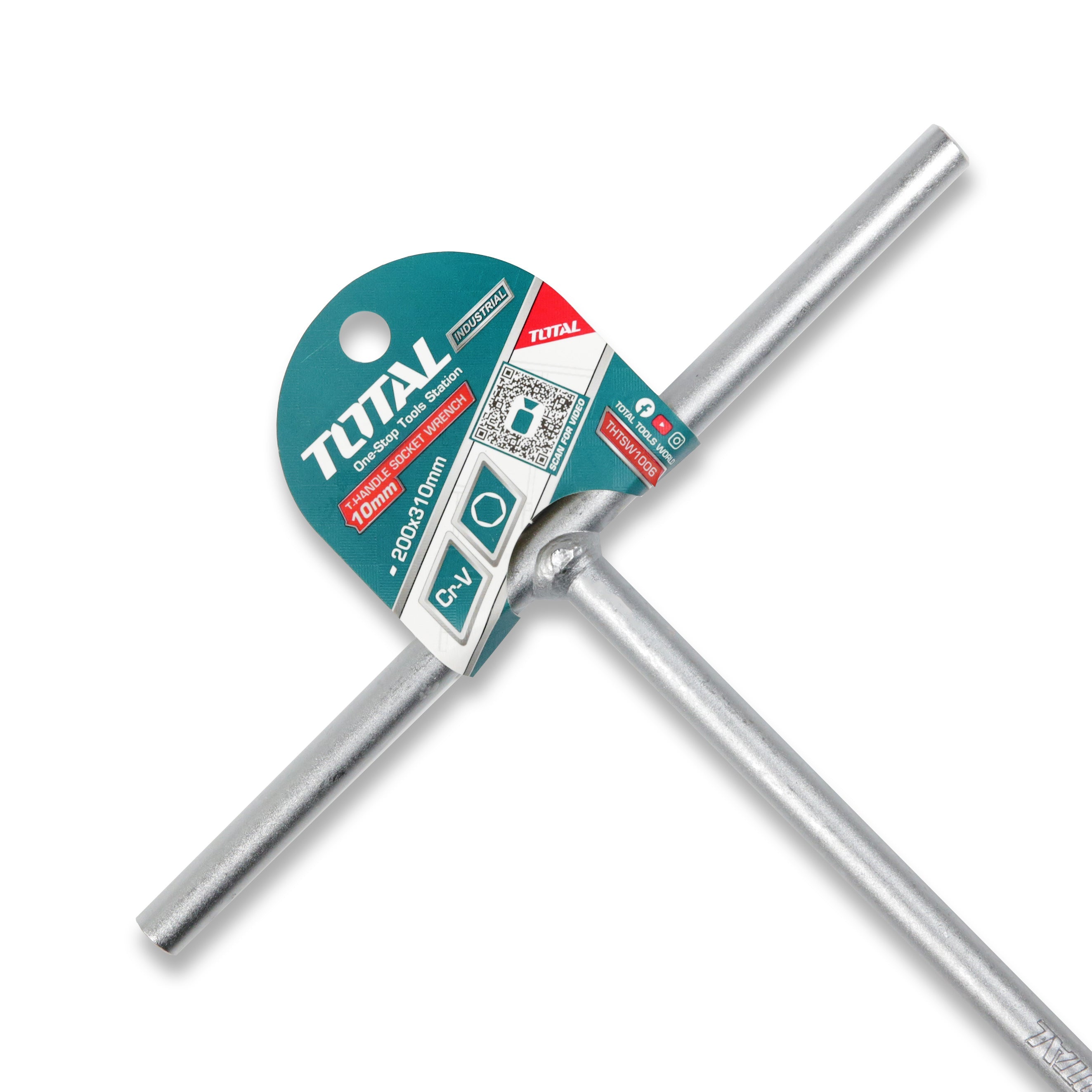 Total T Handle Socket Wrench 10mm - THTSW1006