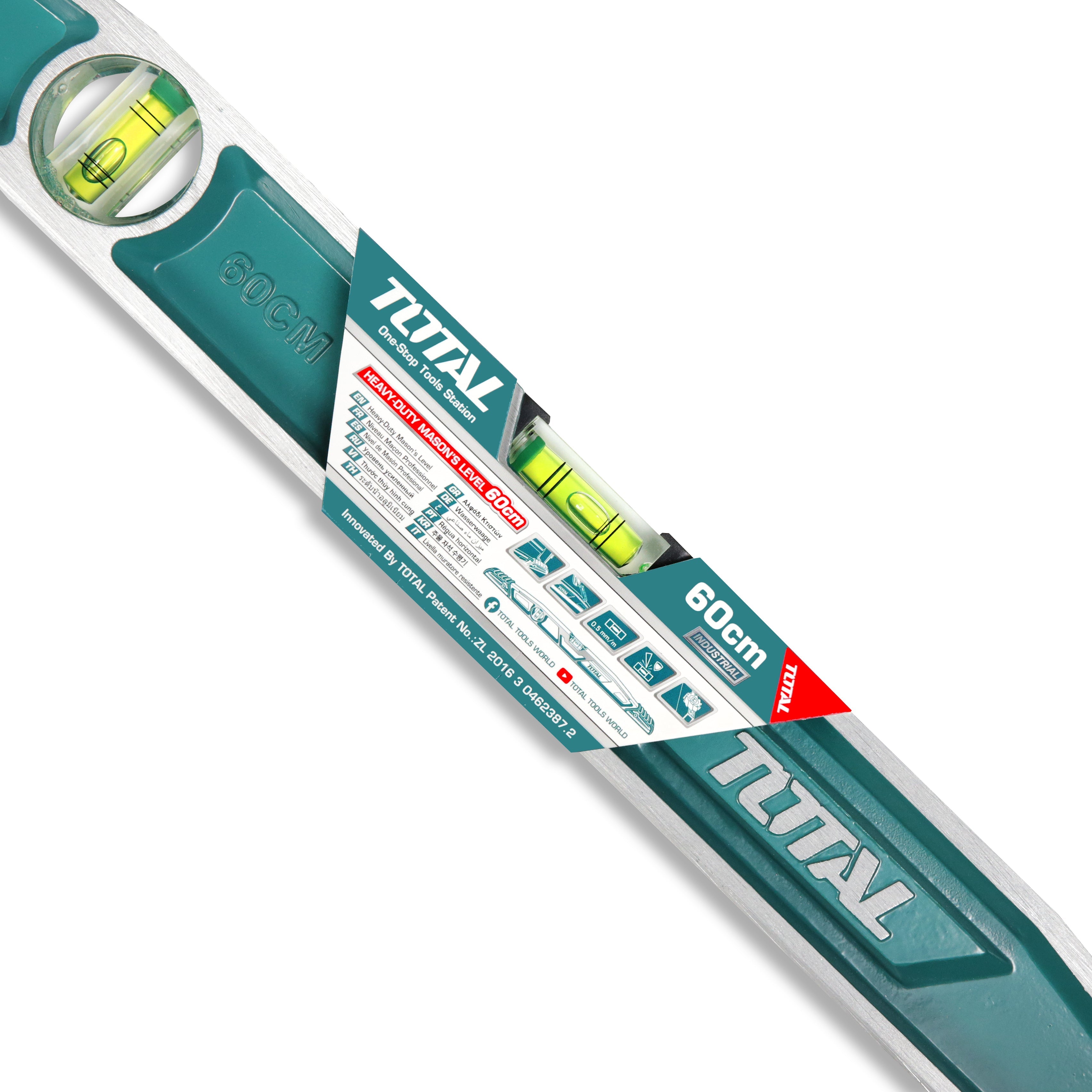 Total Heavy Duty Masons Spirit Level 60cm - TMT221606