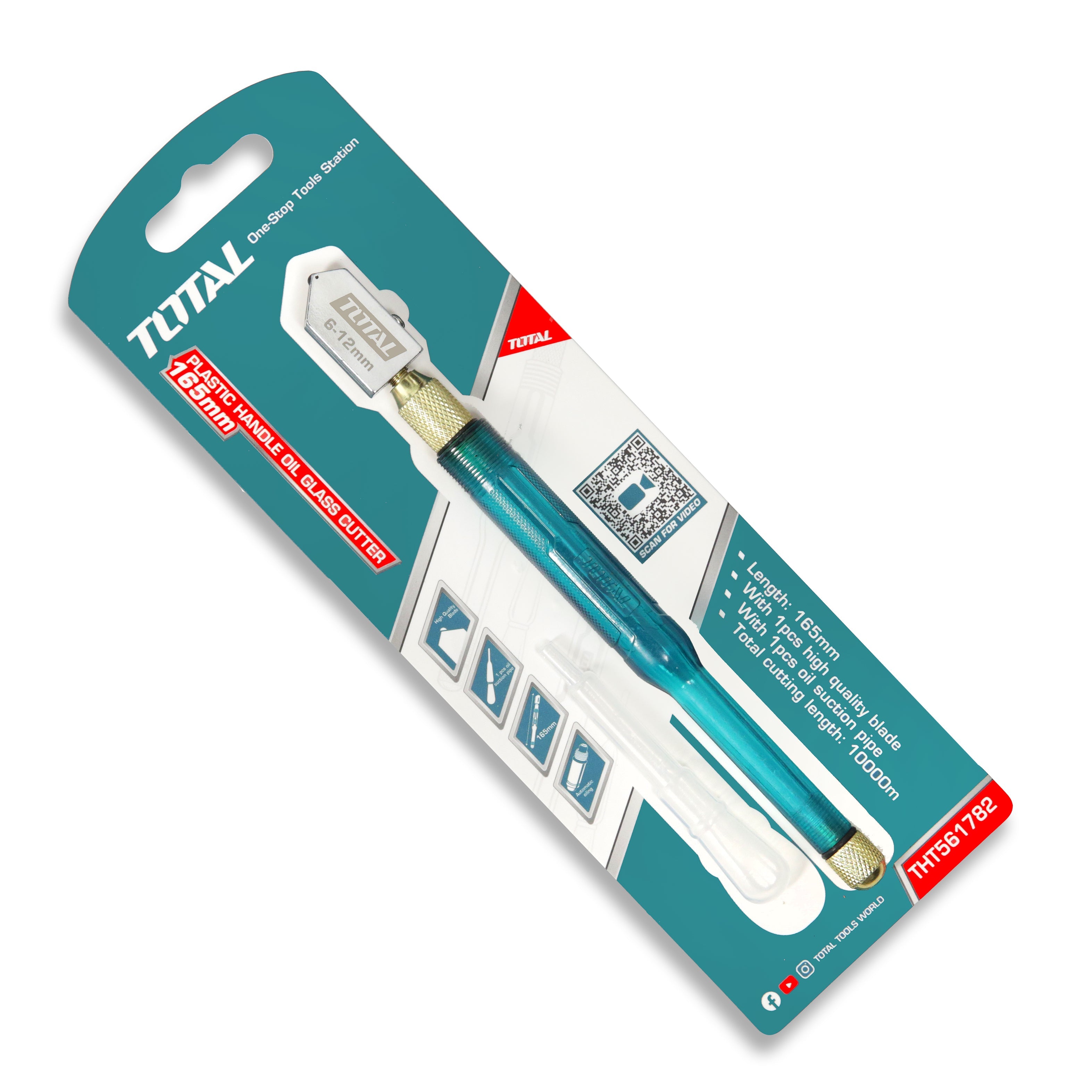 Total Glass Cutter 165mm - THT561782