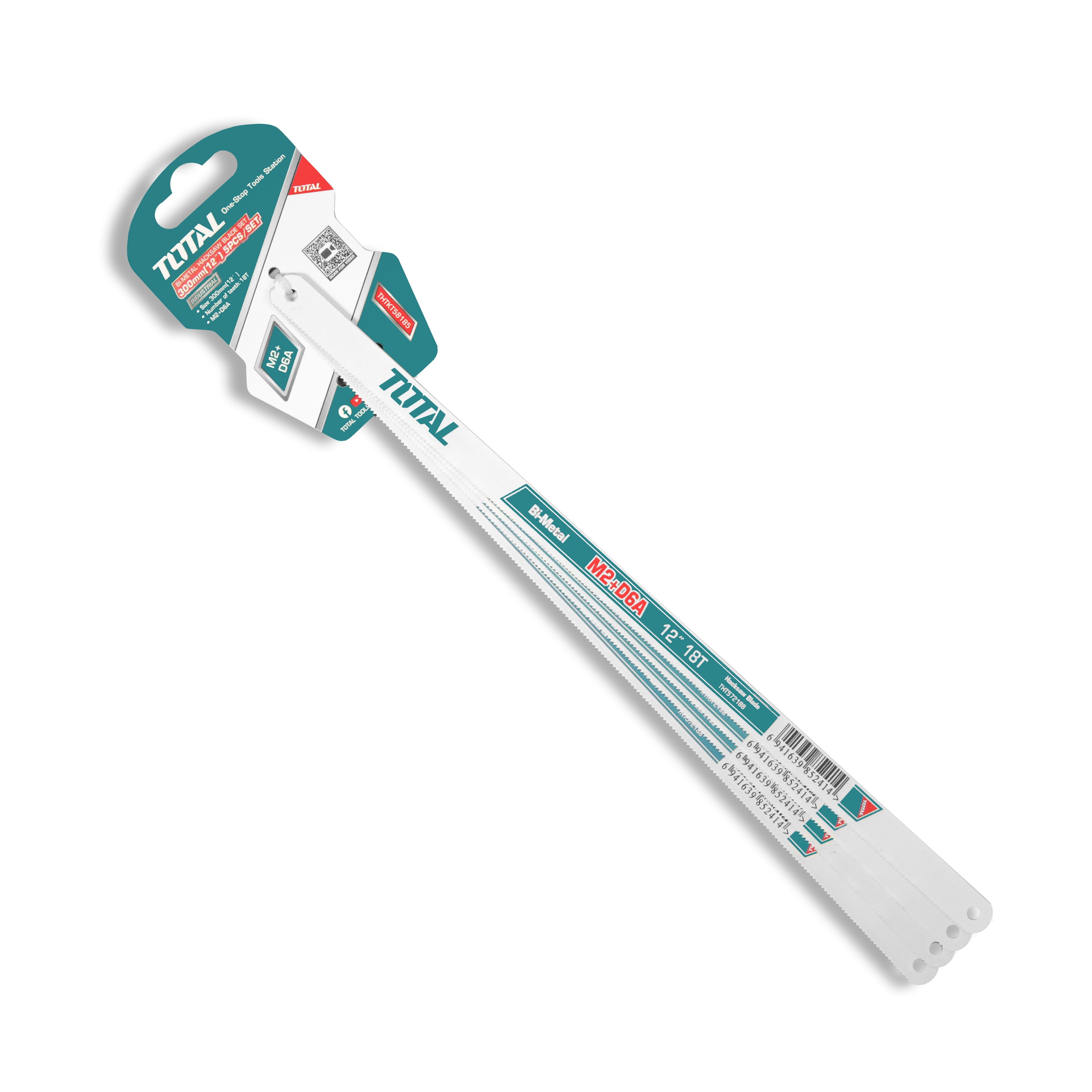 Total Hacksaw Blades 300mm 12" 18T Pack of 5 - THTKT58185