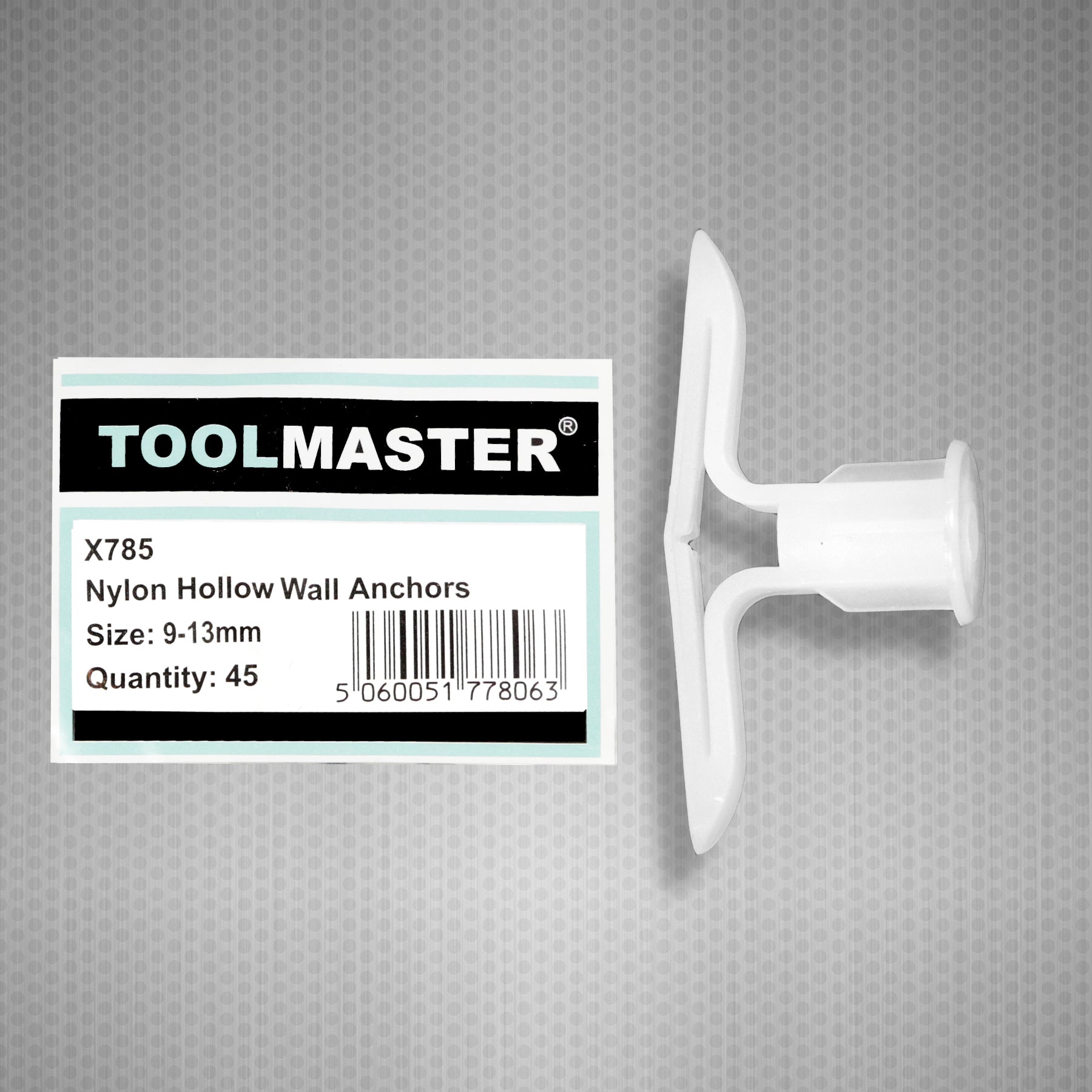 Toolmaster Nylon Hollow Wall Anchors - Size 9-13mm