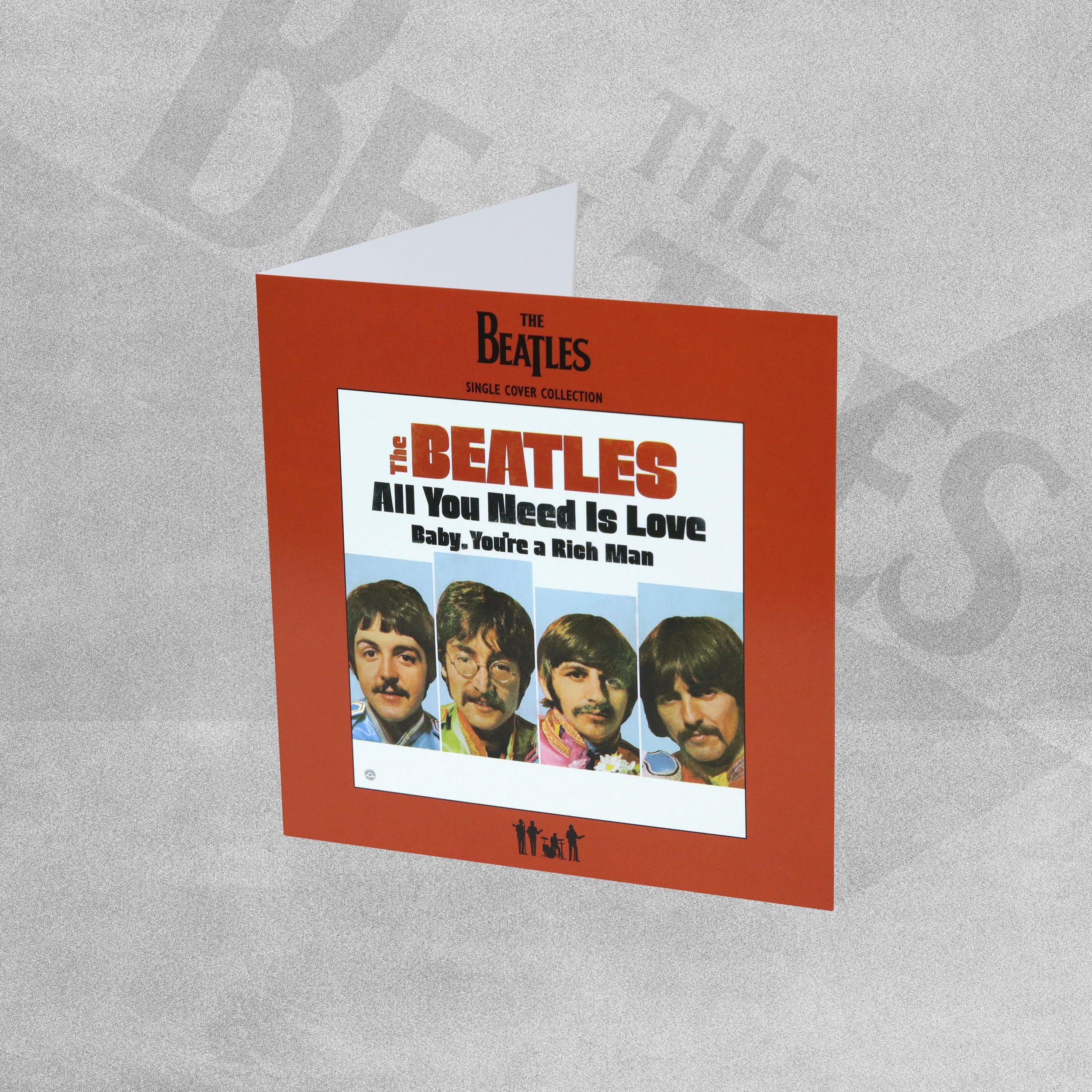 The Beatles Single Cover Collection Greeting Card - All You Need Is Love