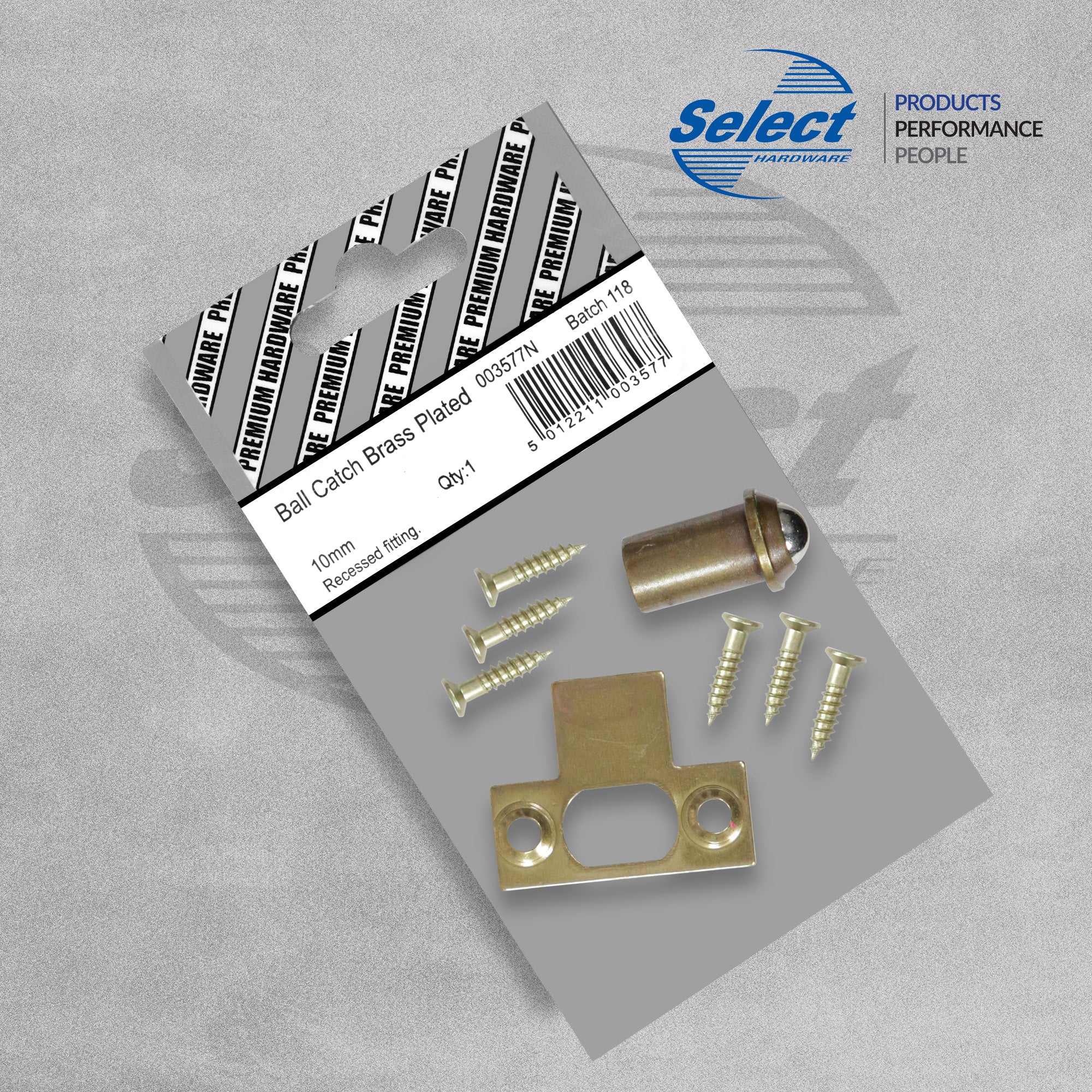 Brass Plated Ball Catch - 10mm