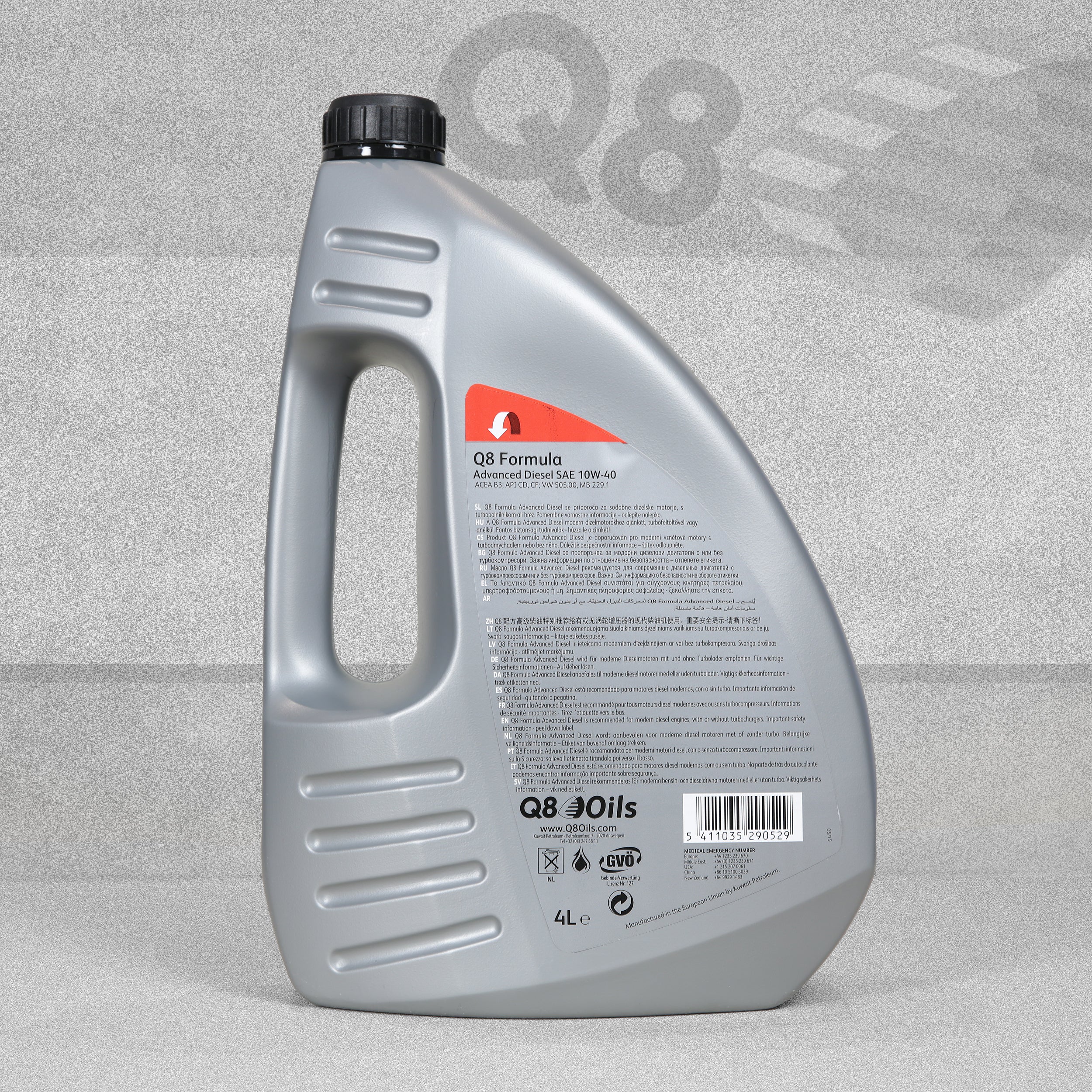 Q8 Formula Advanced Diesel 10W-40 Synthetic Engine Oil - 4 Litres