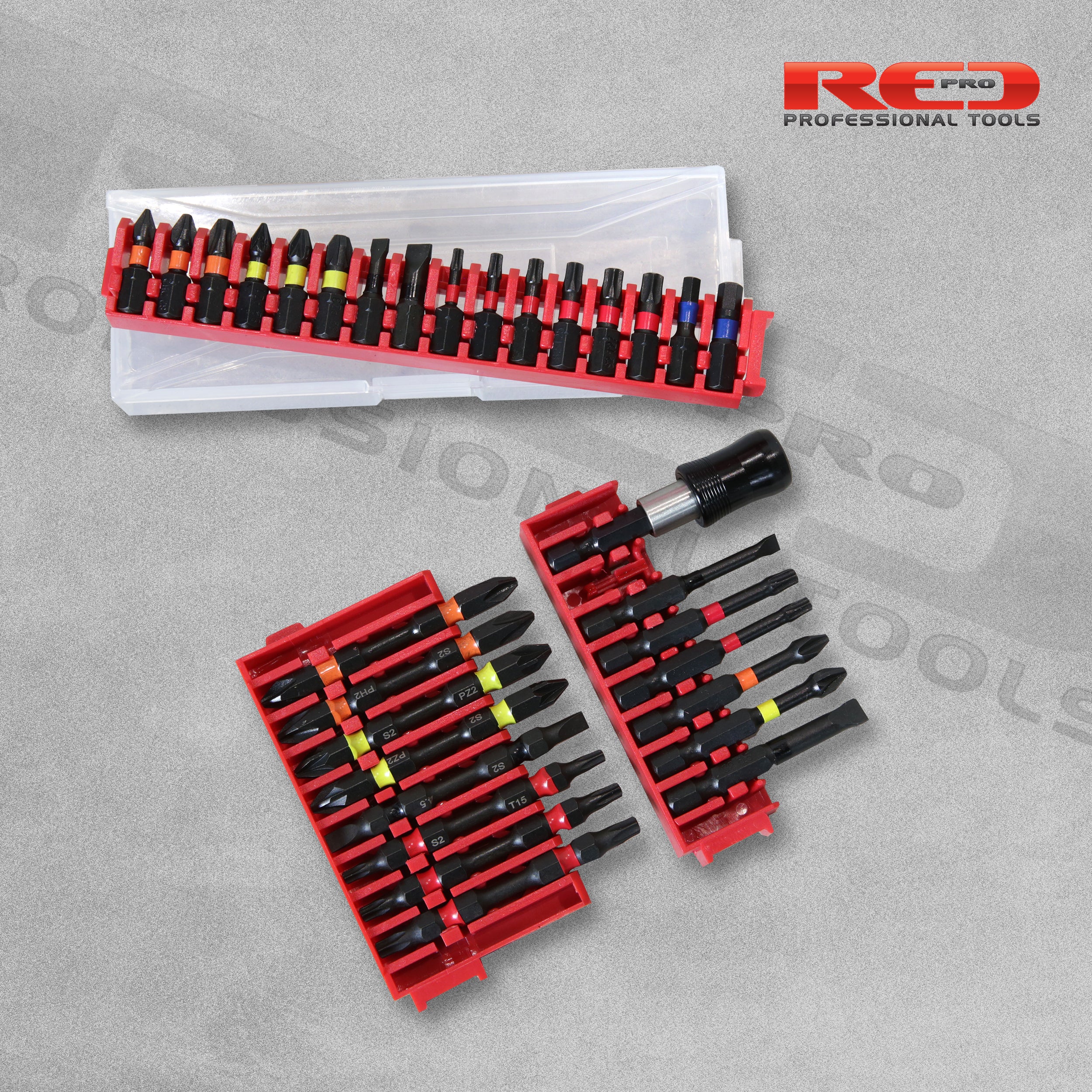 Red Pro 31 Piece Impact Bit Set