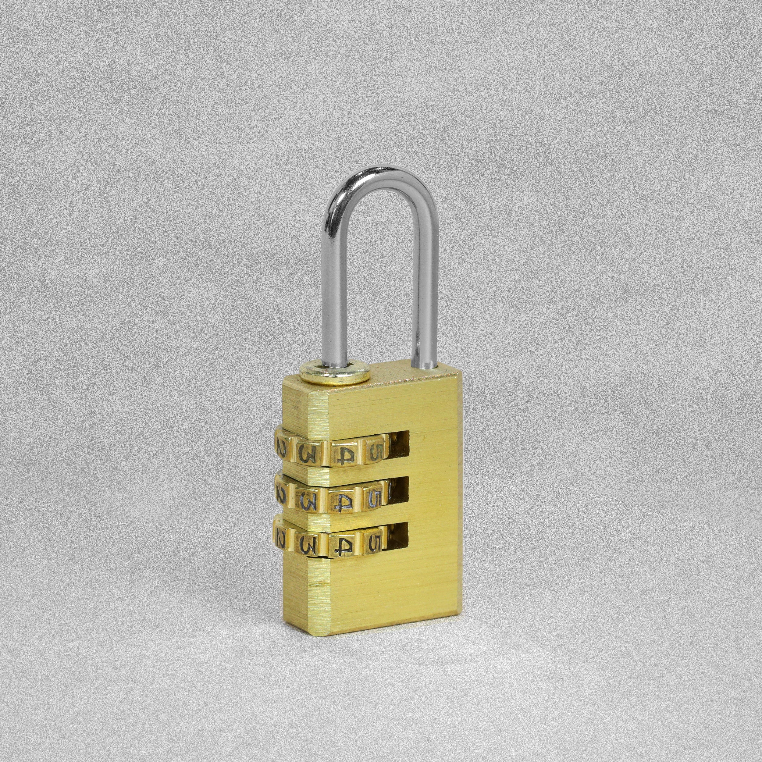 Brass Combination Padlock 20mm