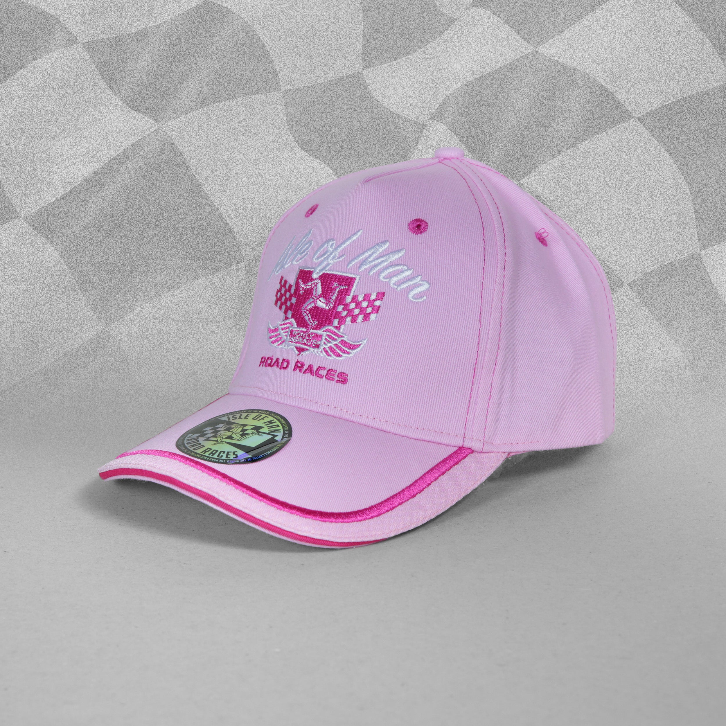 Isle of Man Road Races Pink Ladies Baseball Cap - Main Image