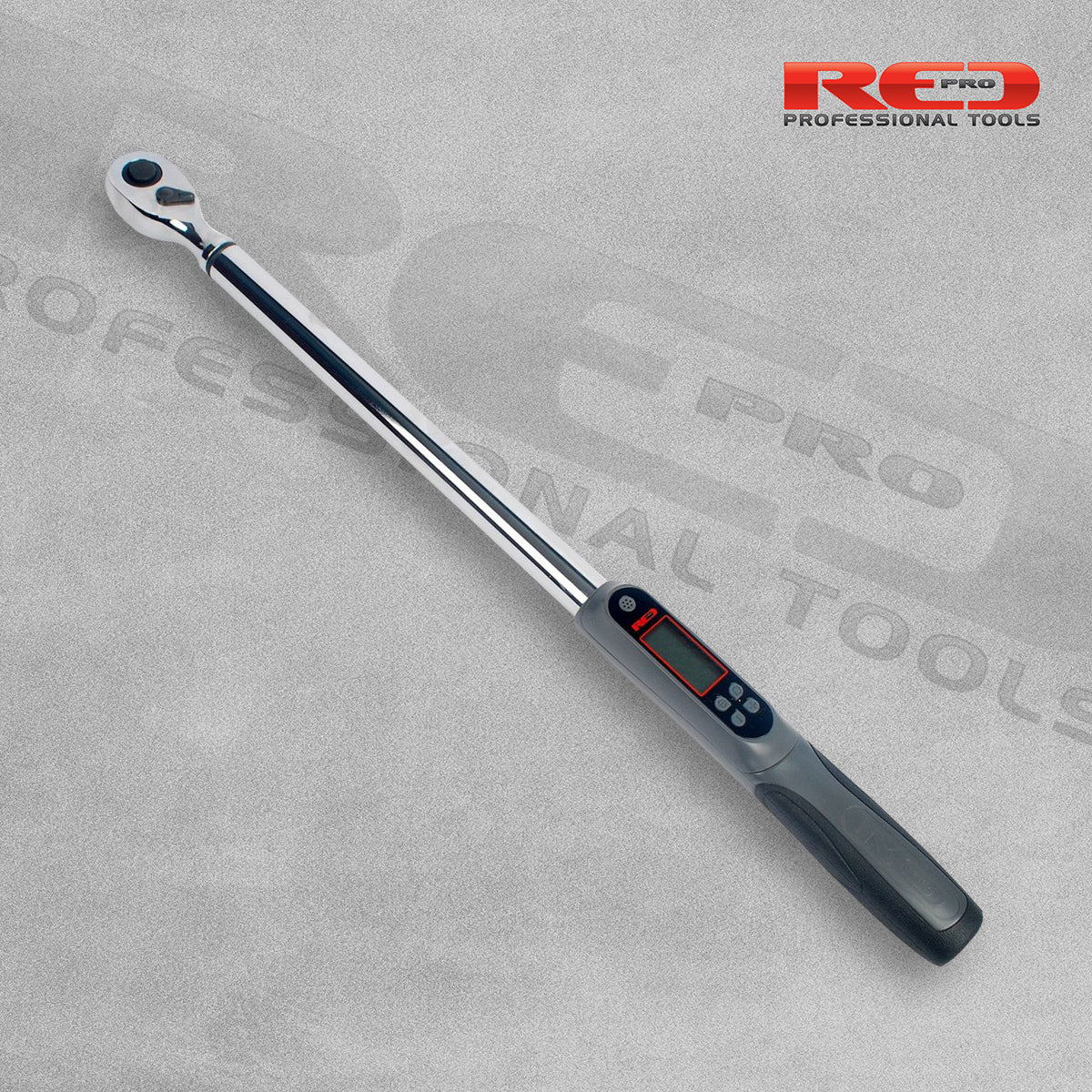 Red Pro Tools 1/2" Drive Extra Long Digital Torque Wrench (600mm)