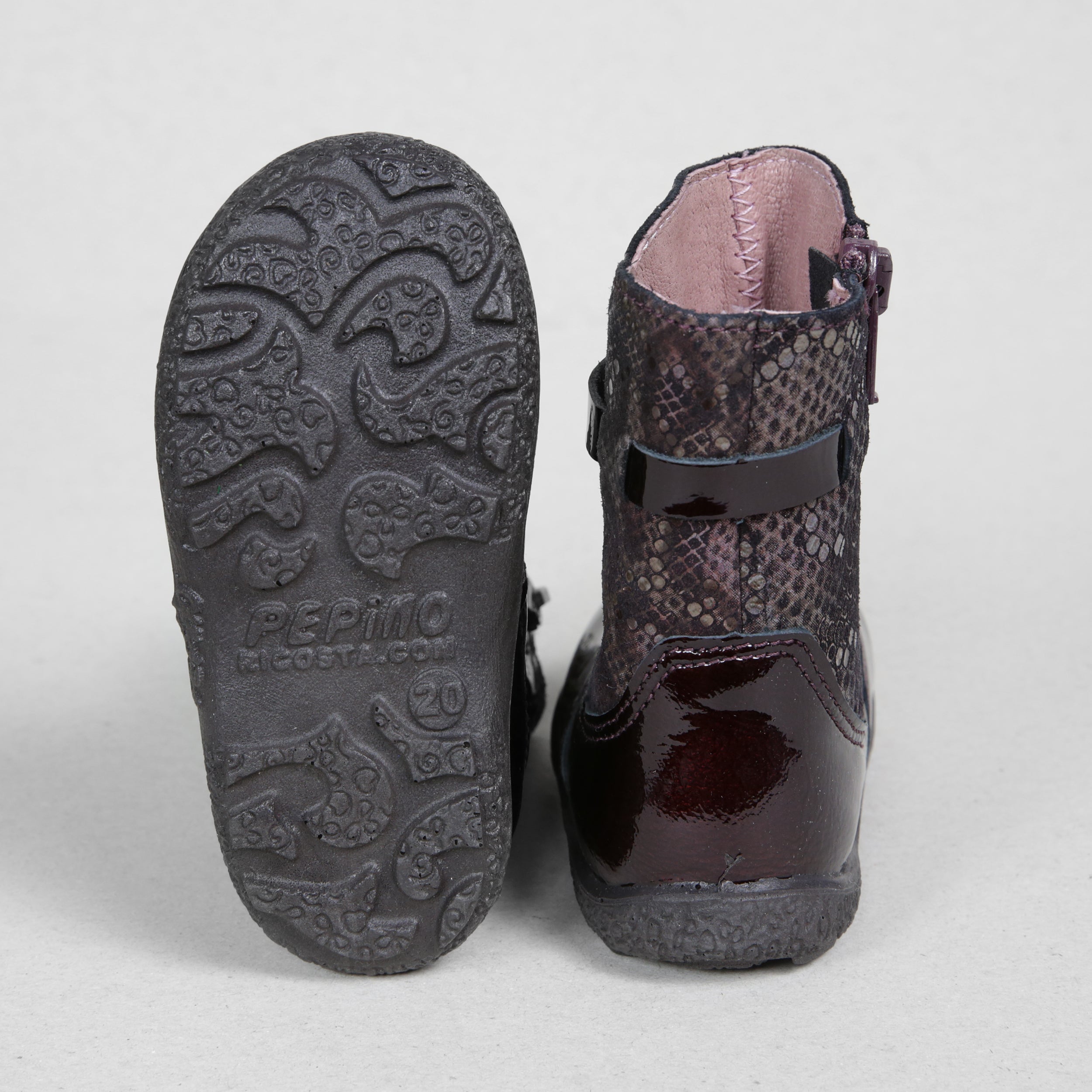 Ricosta Sanji Kids Burgundy Leather Boots