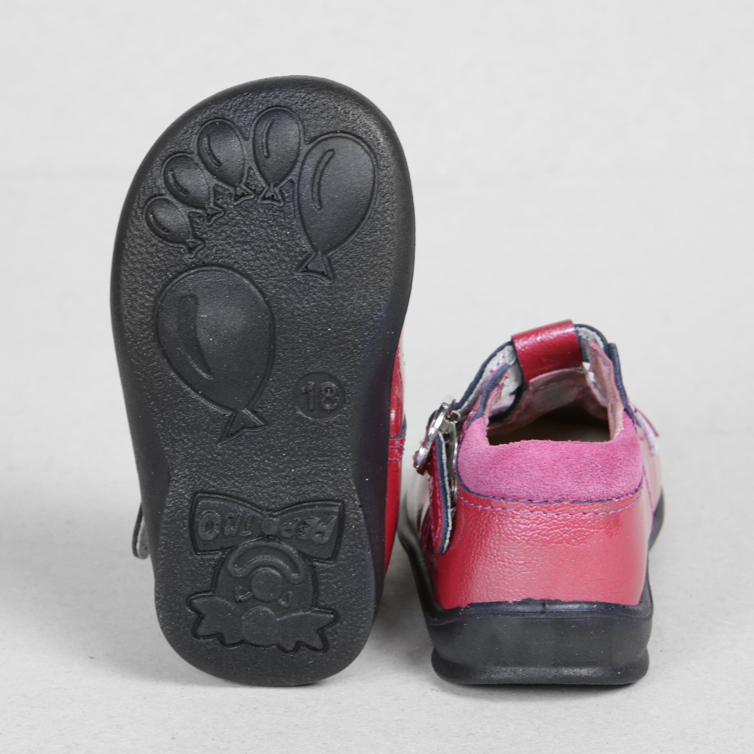 Ricosta Winsy Kids Raspberry Pink Leather T-Bar Shoes