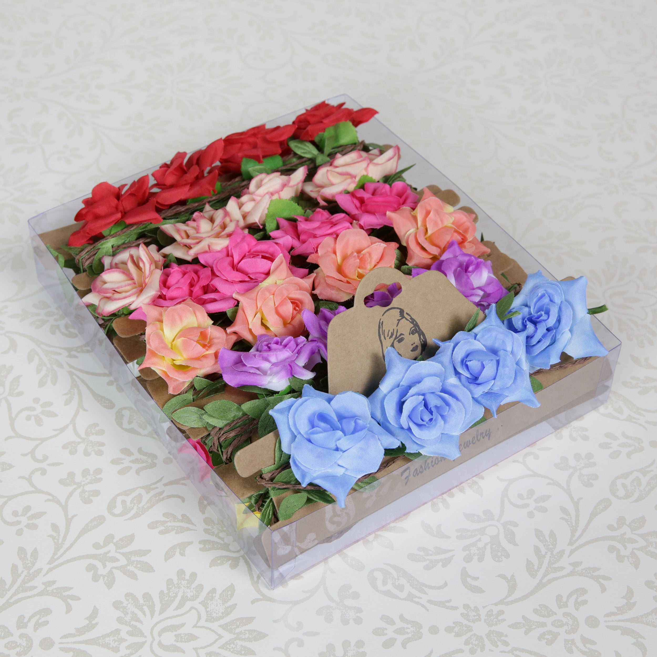 Roses Flower Braided Garlands  - Pack of 12