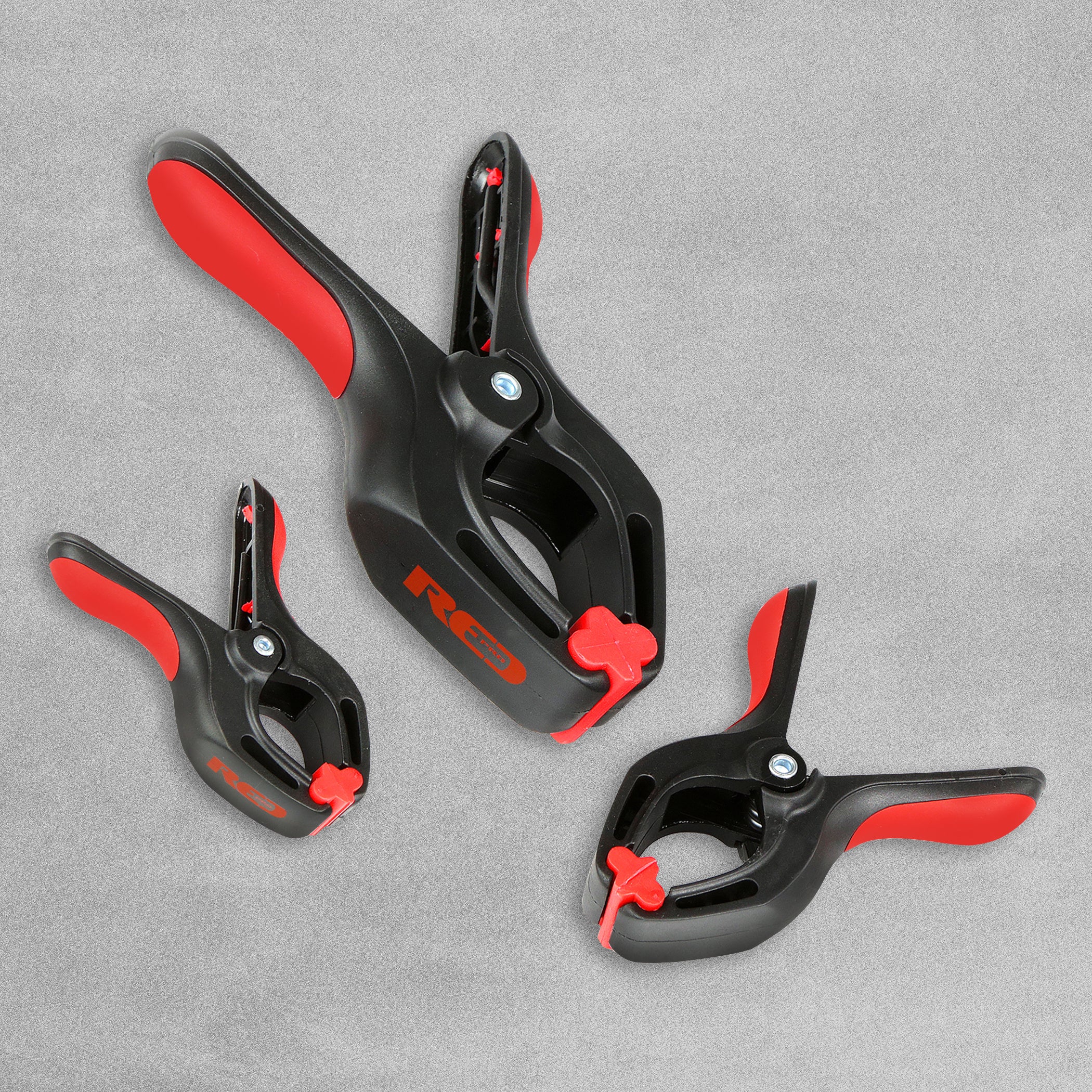 Red Pro Soft Grip Spring Release Clamps - 6" (150mm)