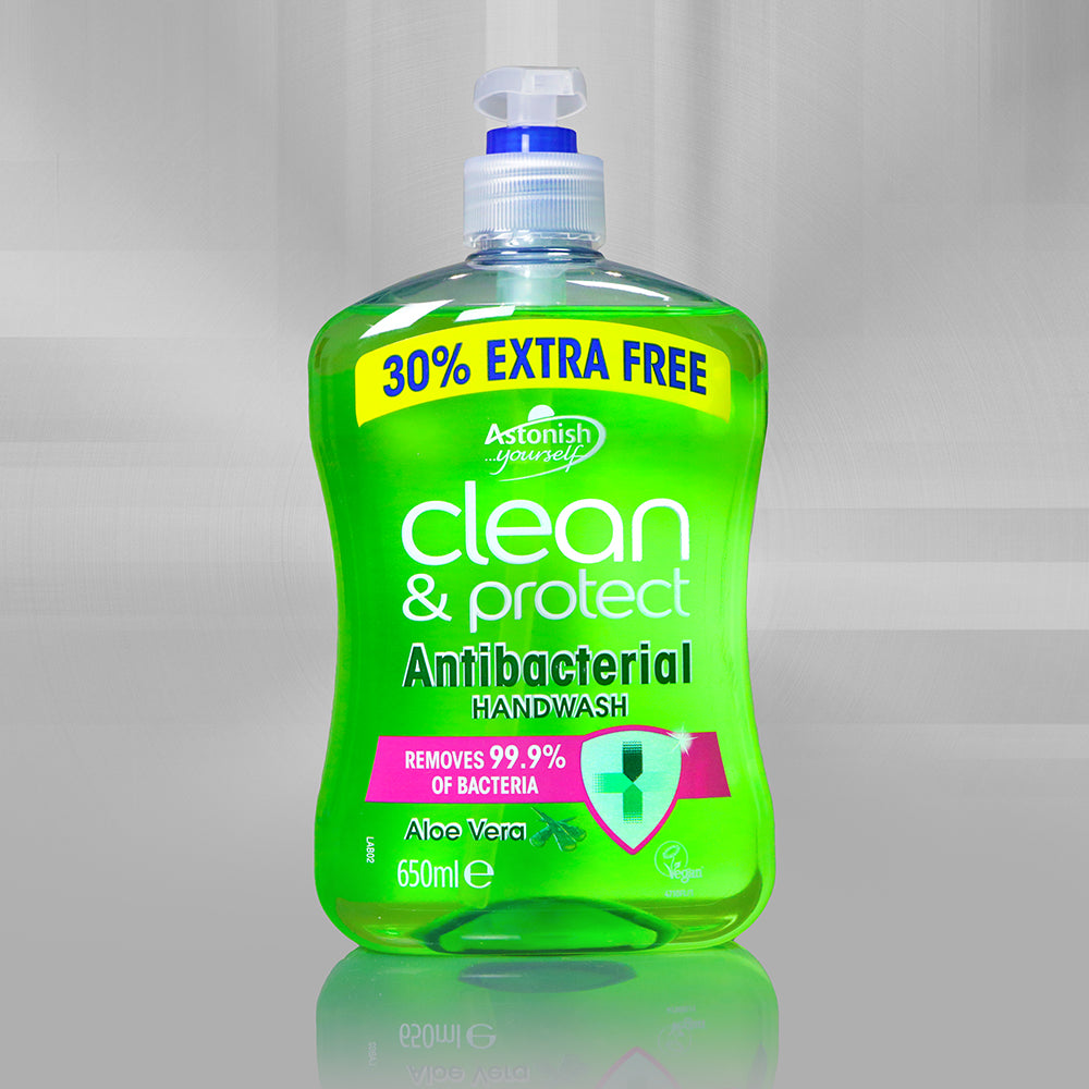 Astonish - Clean & Protect Antibacterial Handwash with Aloe Vera 650ml