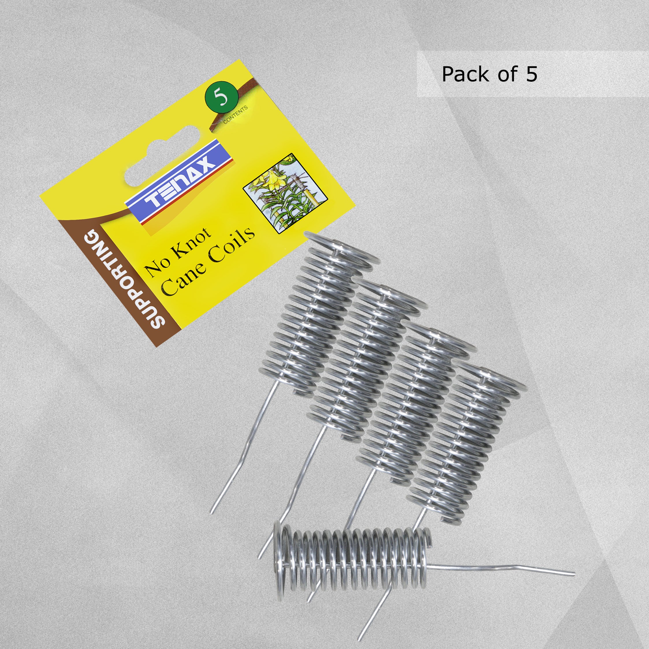 Bamboo Cane Coils - Tenax No Knot Coils, Pack of 5