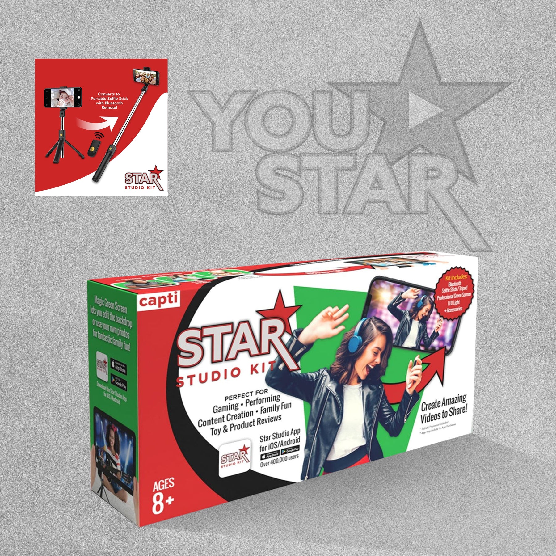 You Star Capti Studio Kit with Green Screen for Content Creators