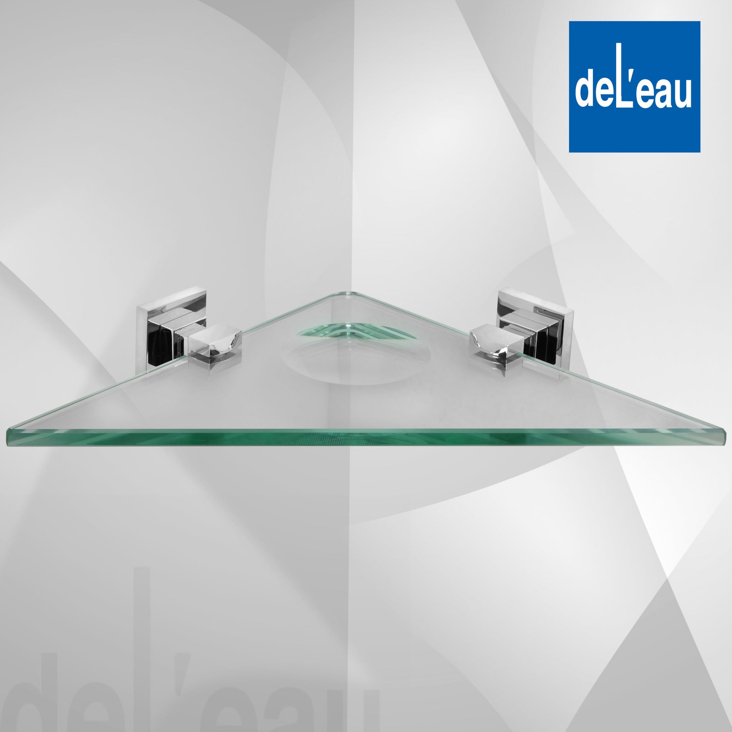 De L'eau Cadenza Glass Corner Shelf/Soap Tray