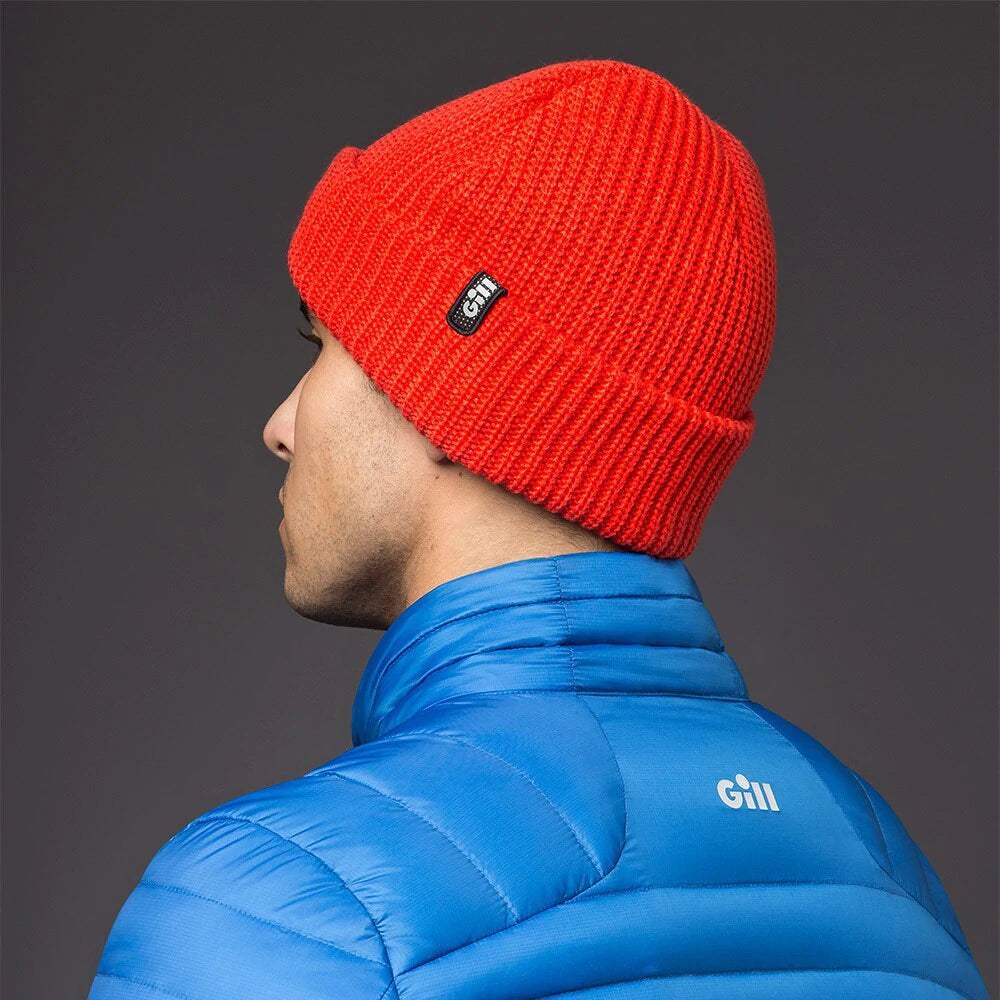 Gill Floating Knit Beanie Hat - Orange