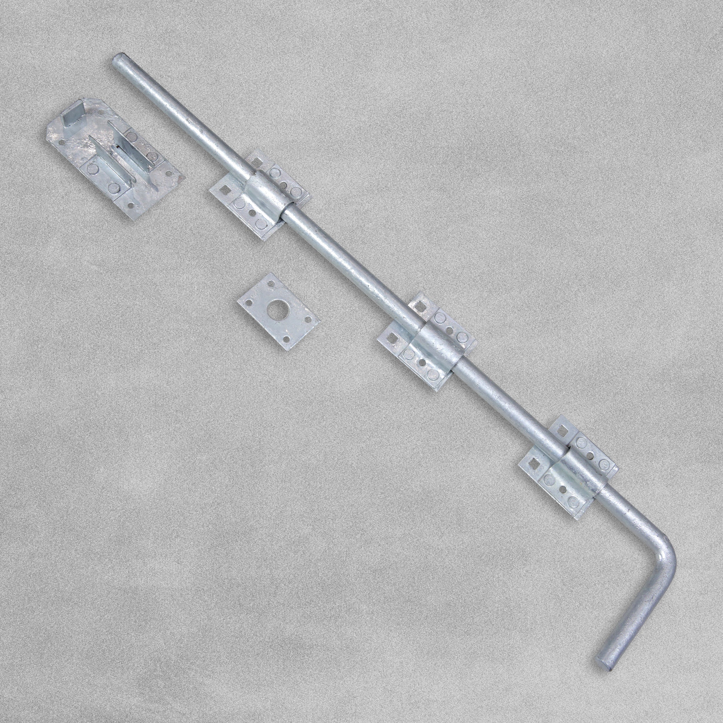 Heavy Duty Garage Door / Gate Drop Bolt Kit Galvanised 600mm 24"