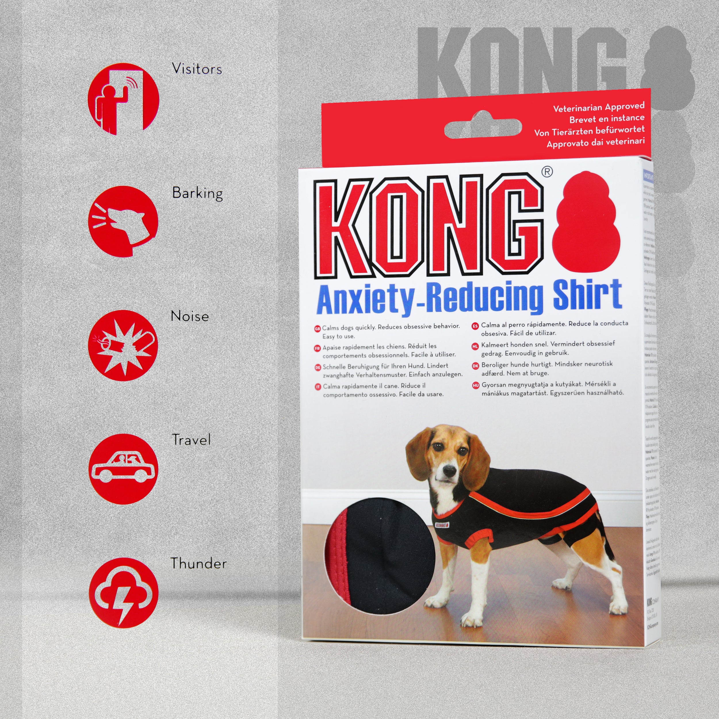 Kong Anxiety Reducing Dog Shirt For Anxious Dogs