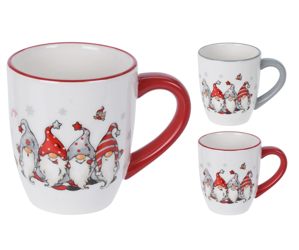 Christmas Gnome Mugs and Nibbles Bowl