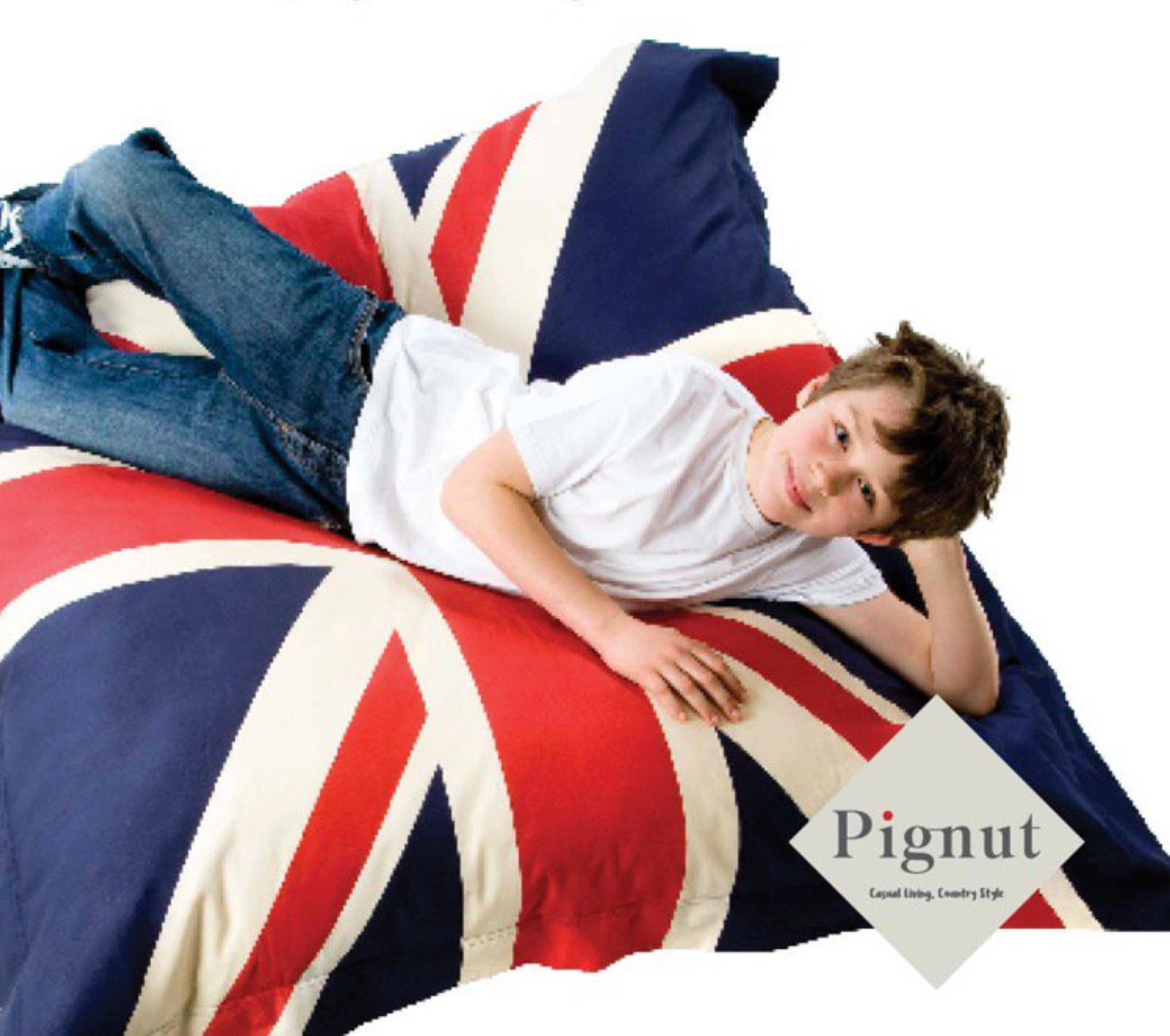 Giant Floor Cushion Cover - Flag and Stars - 145cm x 145cm