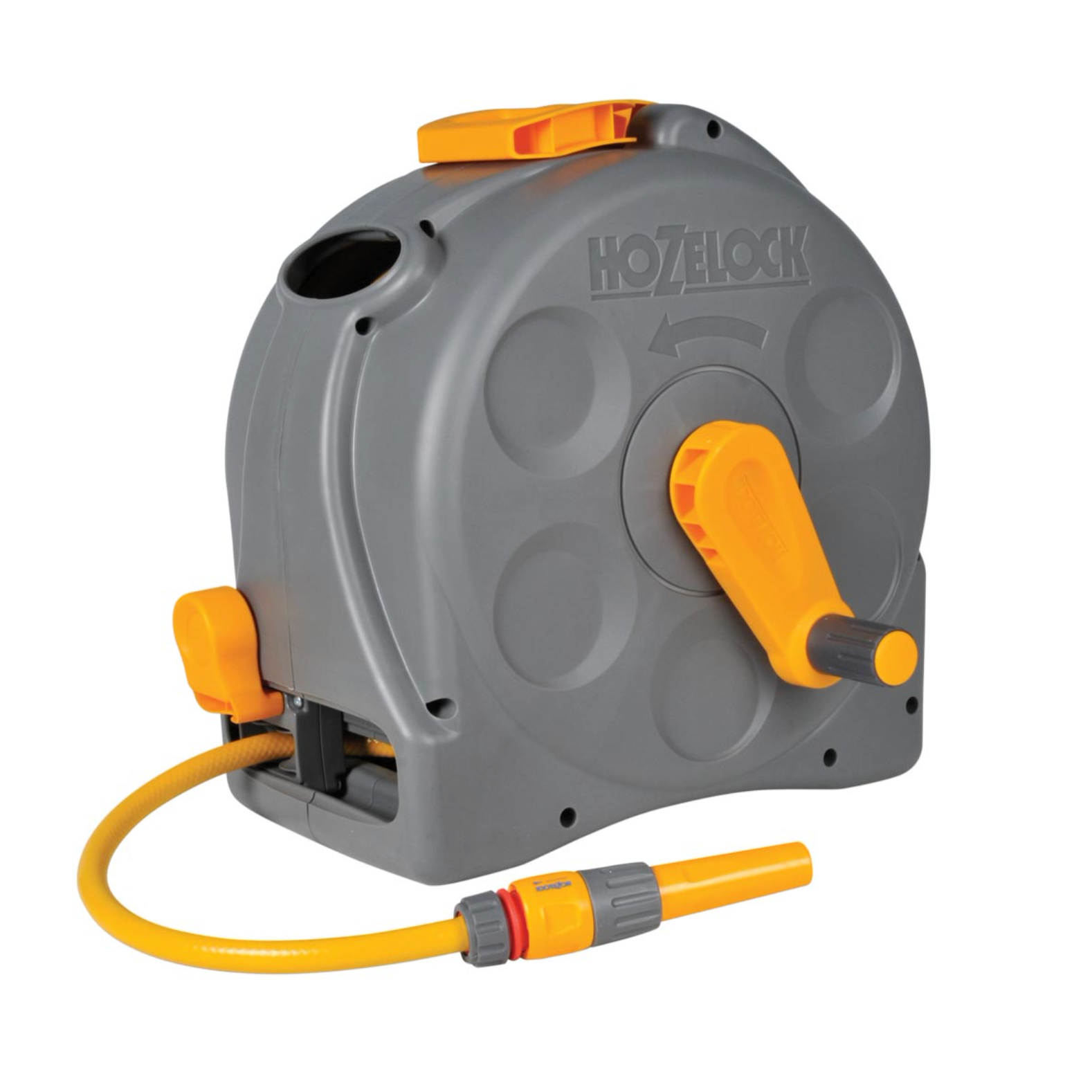 Hozelock 2415 Wall Mounted with 25m Hose - damaged handle