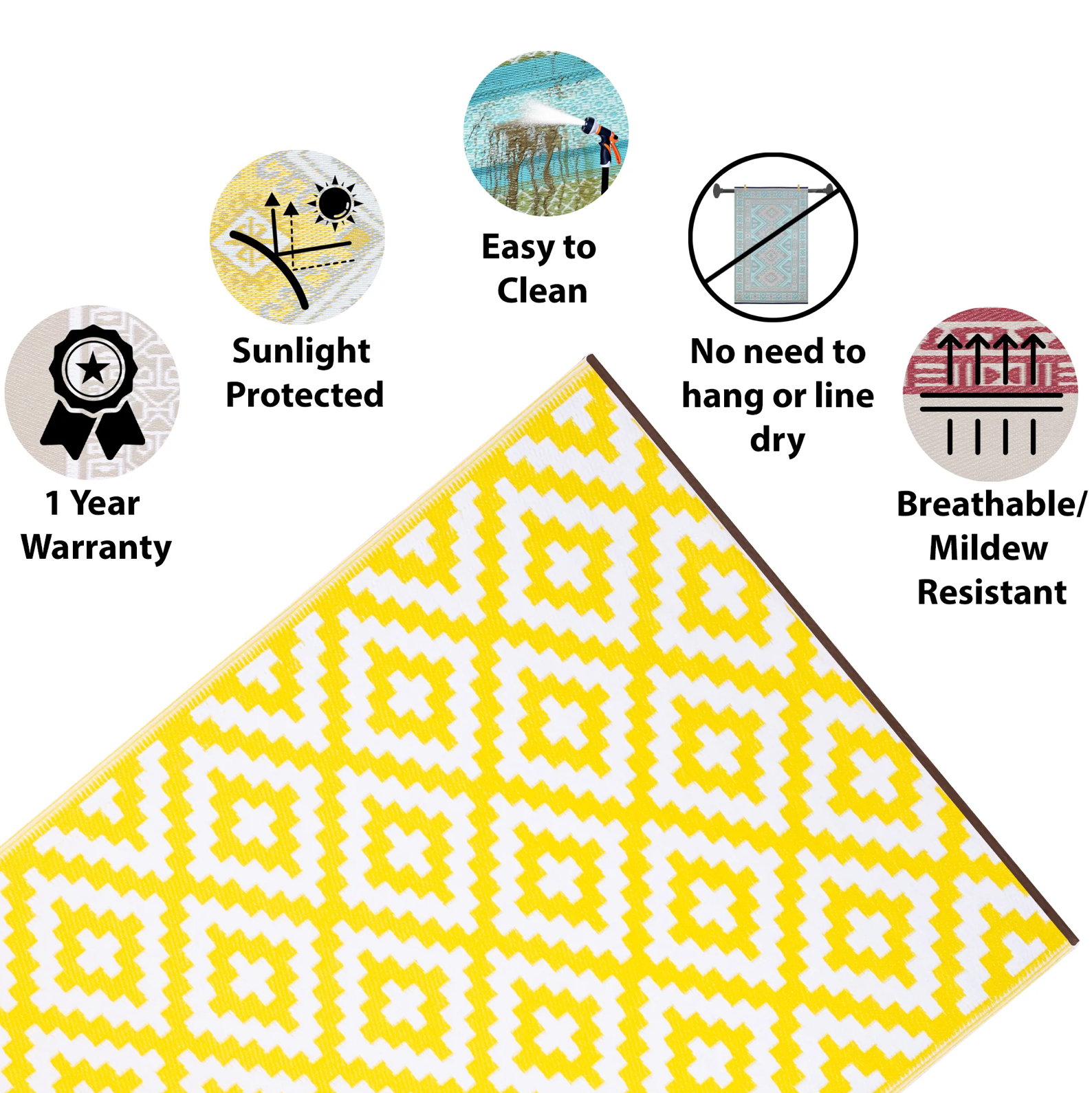 Outdoor Rug / Mat - 120cm x 180cm