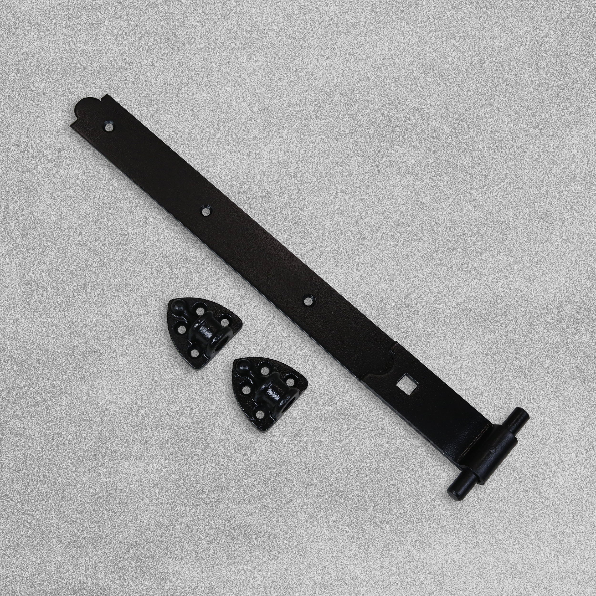 Heavy Reversible Black Gate / Door Hinges - 4 Sizes Available